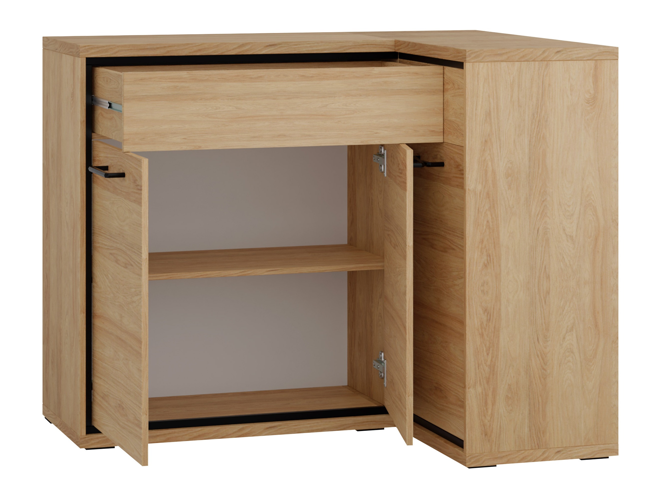 Hjørne kommode Etrmoni 106 (Lyst træ)