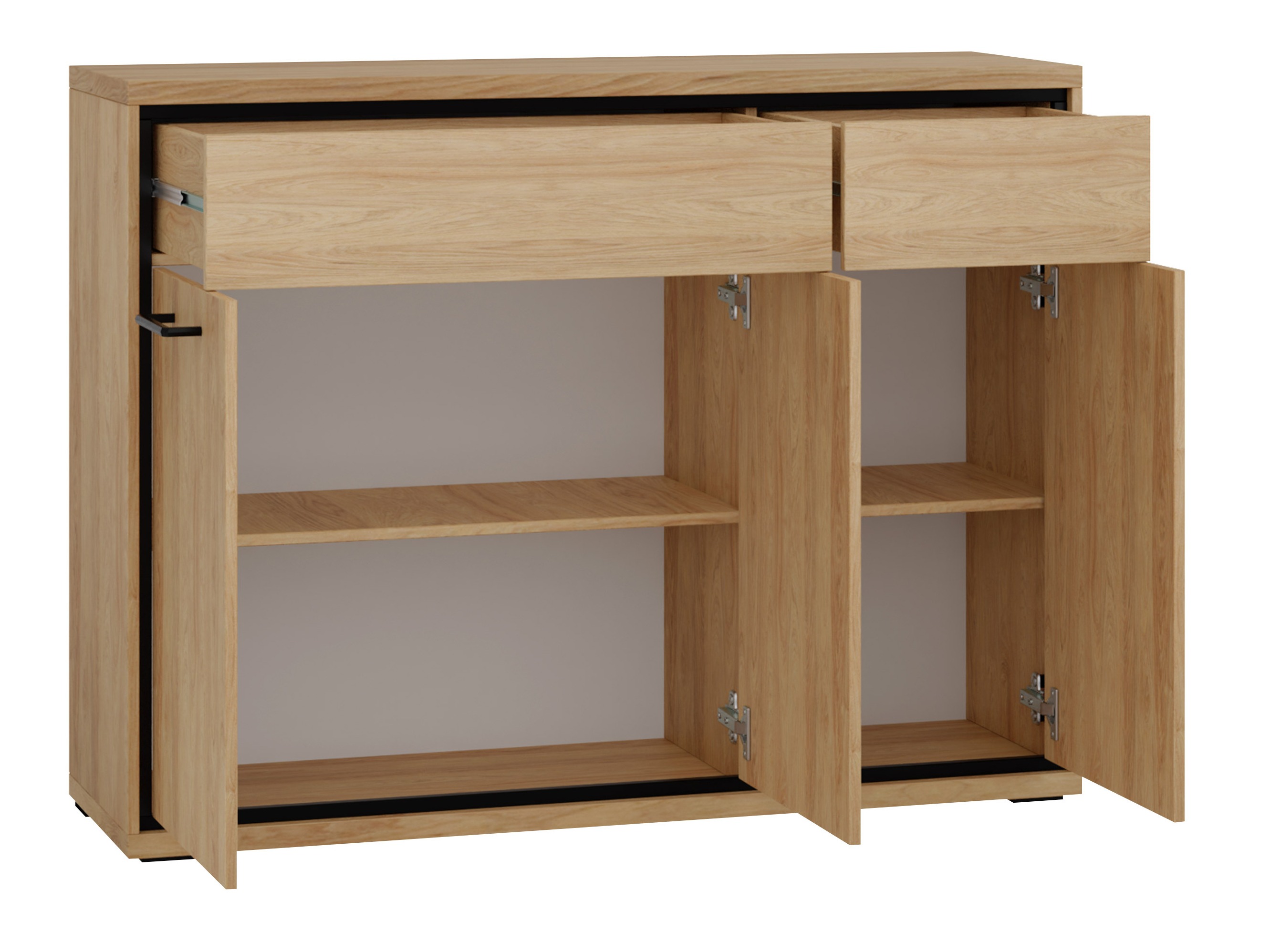 Kommode Etrmoni 104 (Lyst træ + Egetræ)