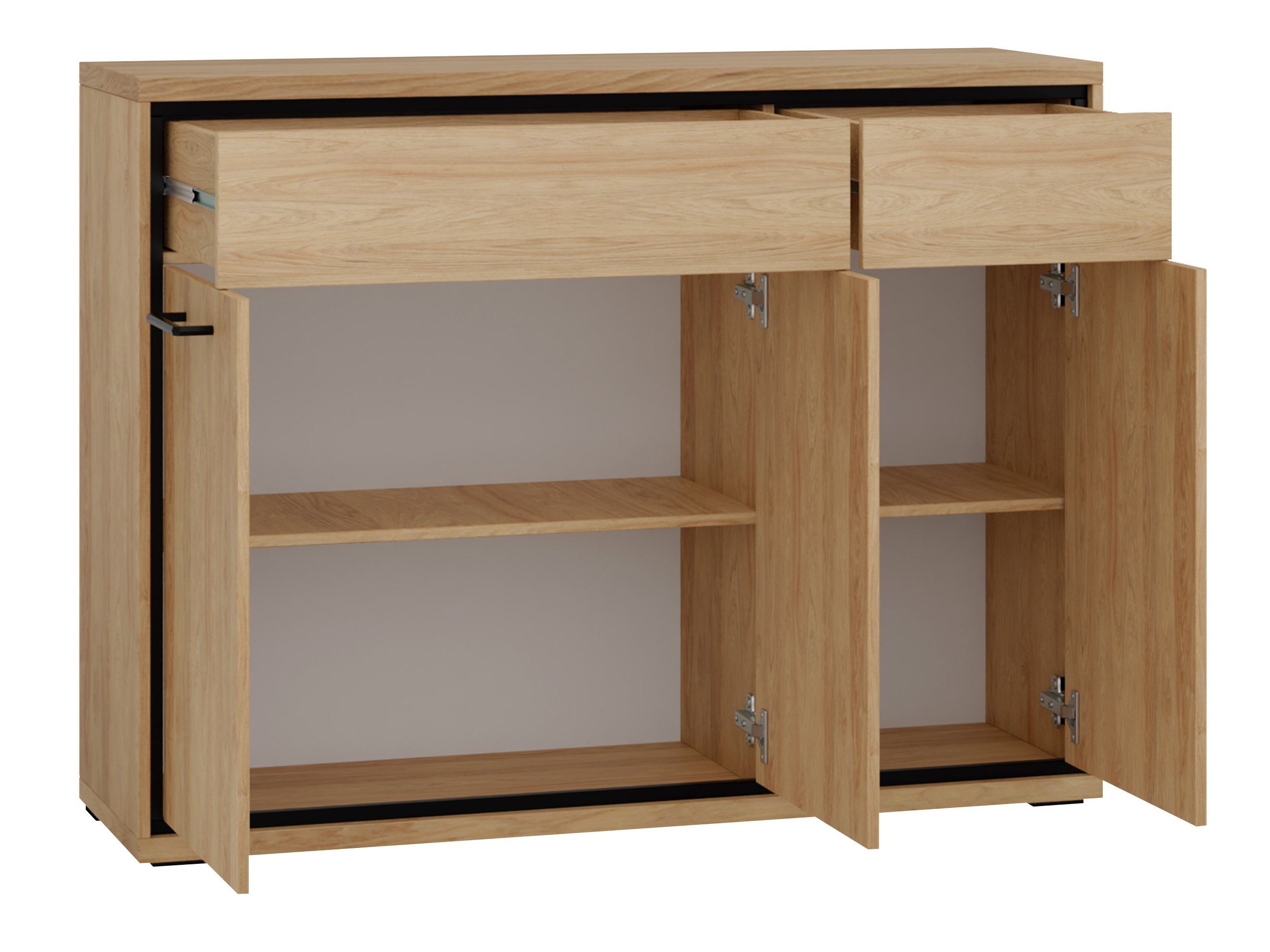 Kommode Etrmoni 104 (Lyst træ + Egetræ)