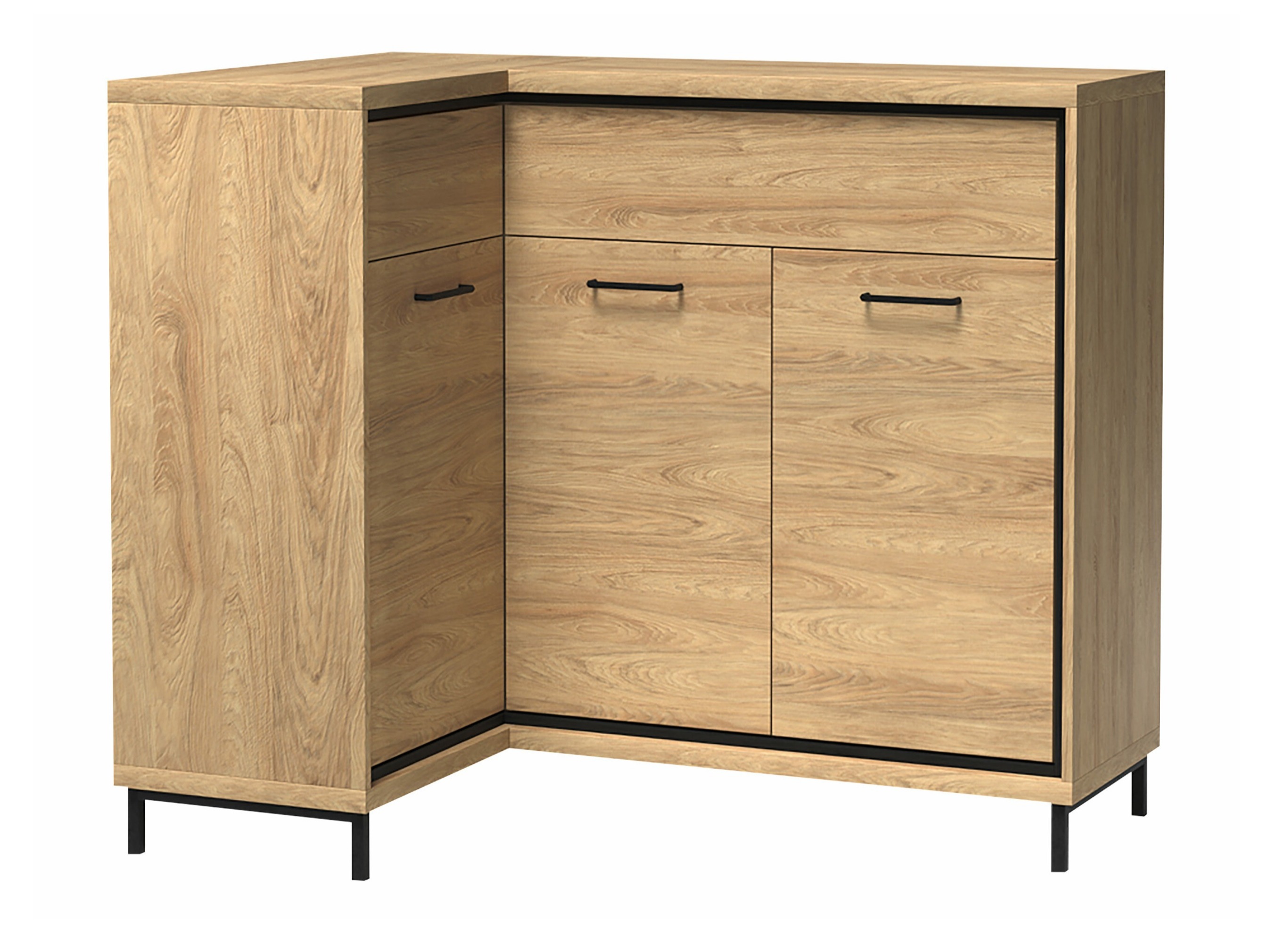 Hjørne kommode Etrmoni 121 (Lyst træ)