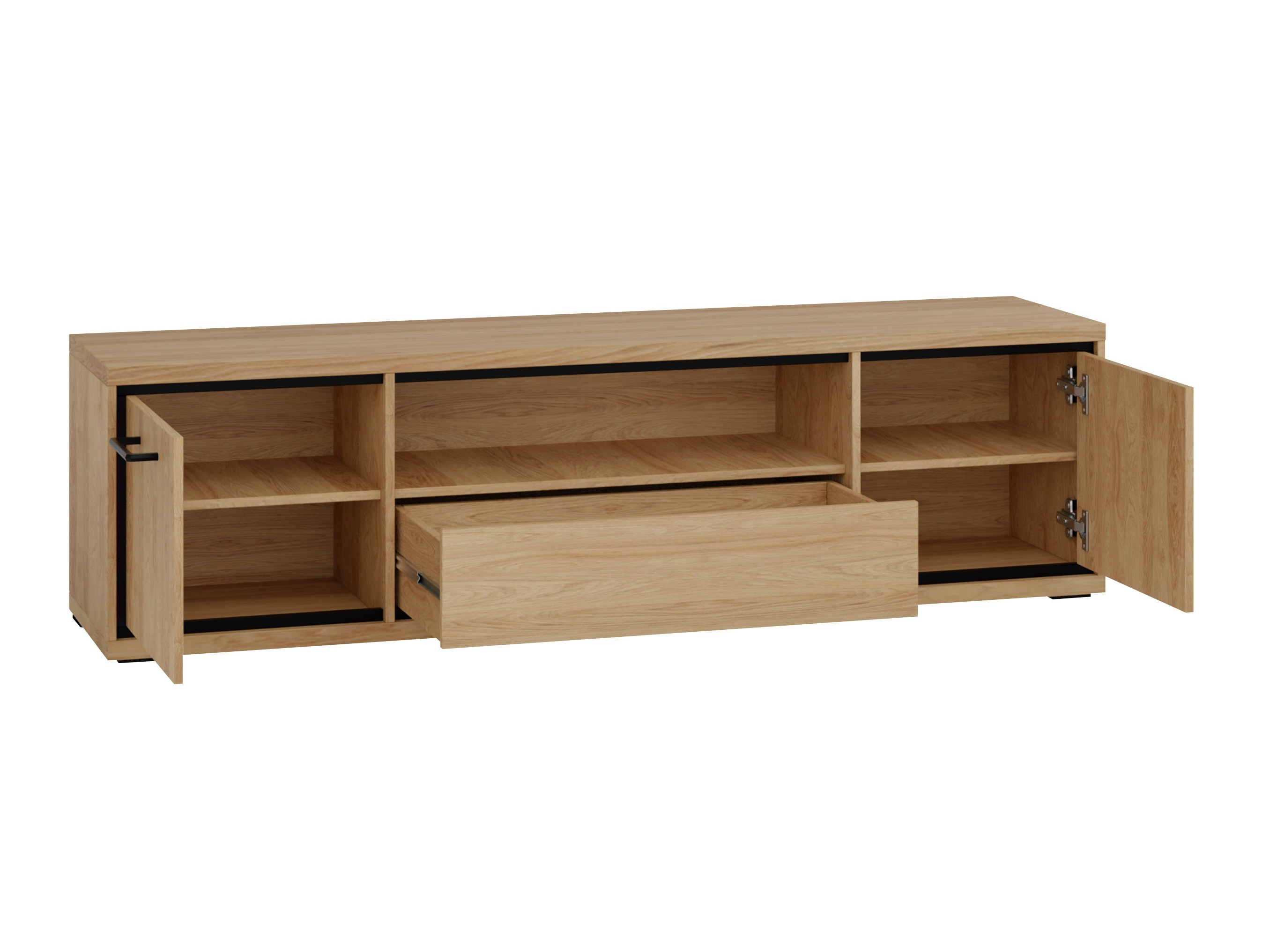 TV-bord Etrmoni 111 (Lyst træ + Egetræ)