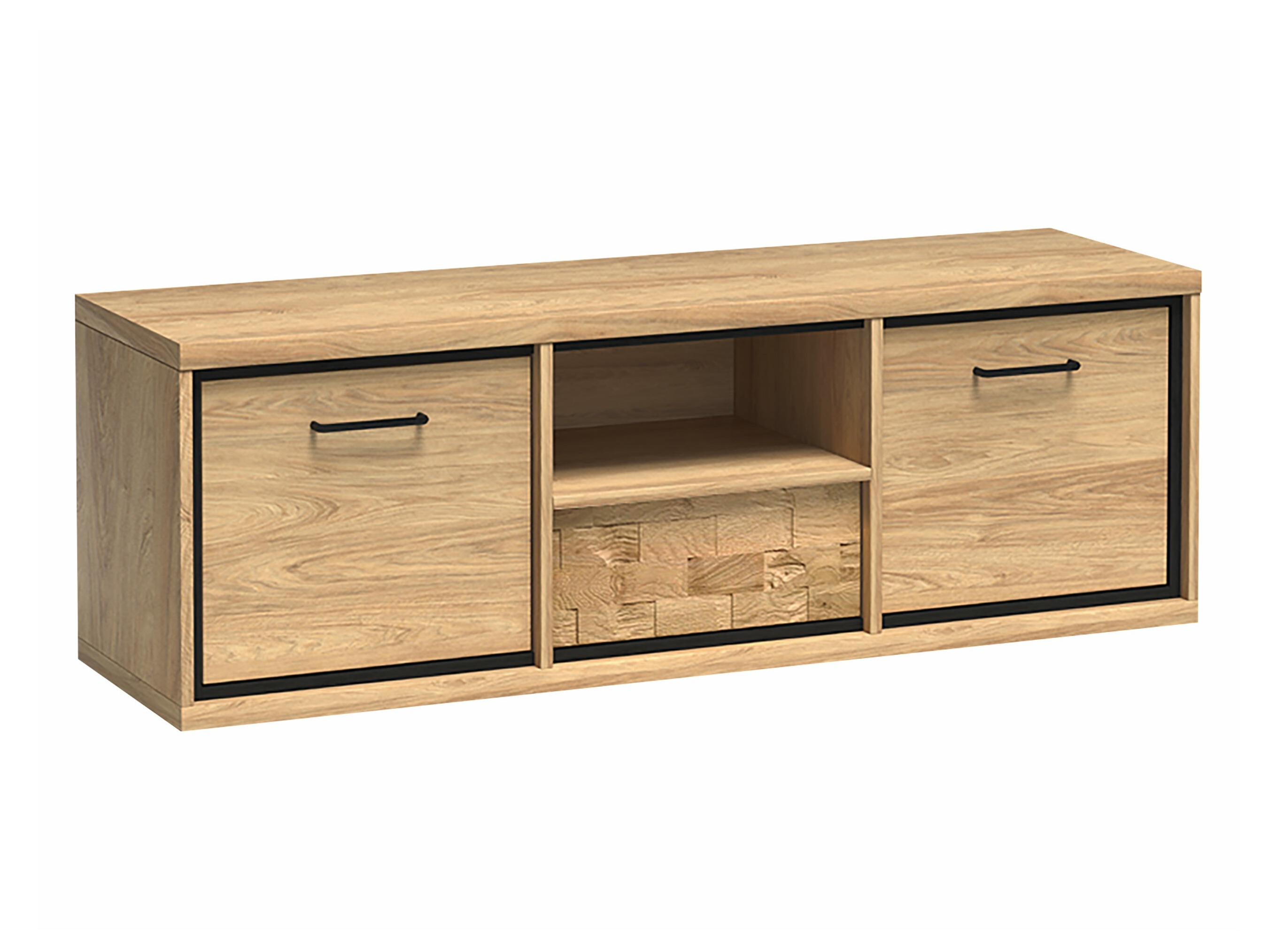 TV-bord Etrmoni 112 (Lyst træ + Egetræ)