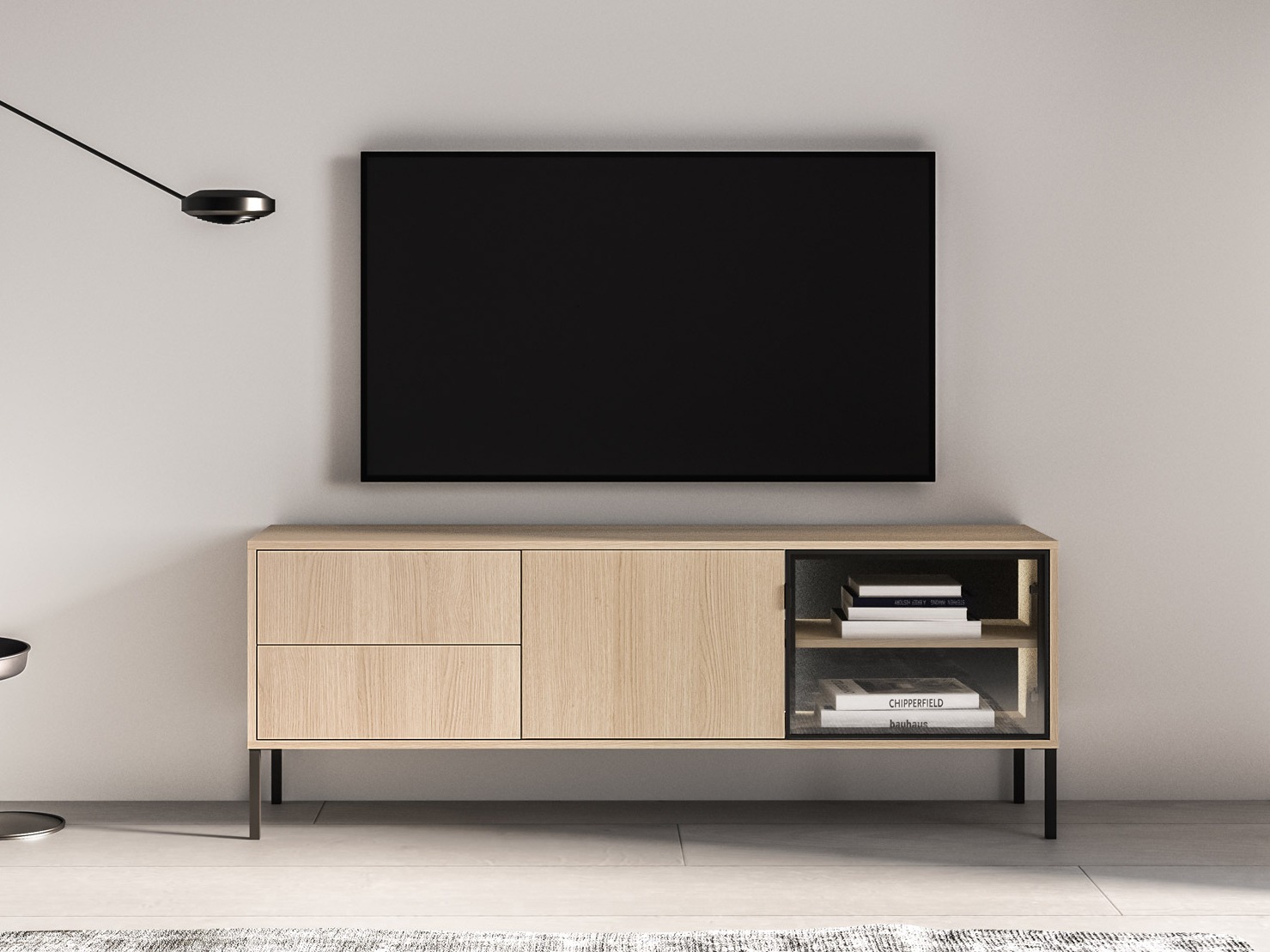 TV-bord Virsalo 103 (Egetræ)