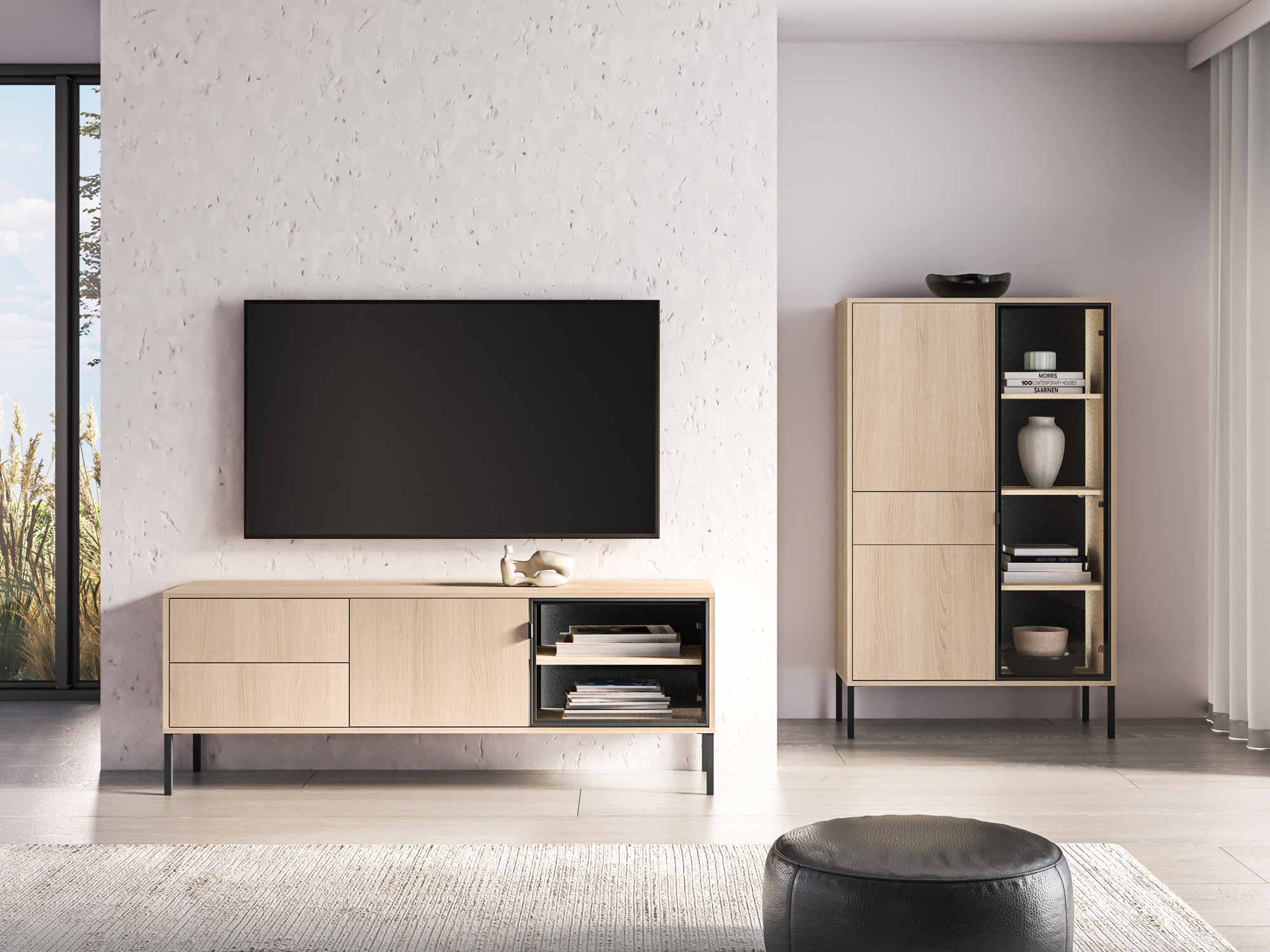 TV-bord Virsalo 103 (Egetræ)