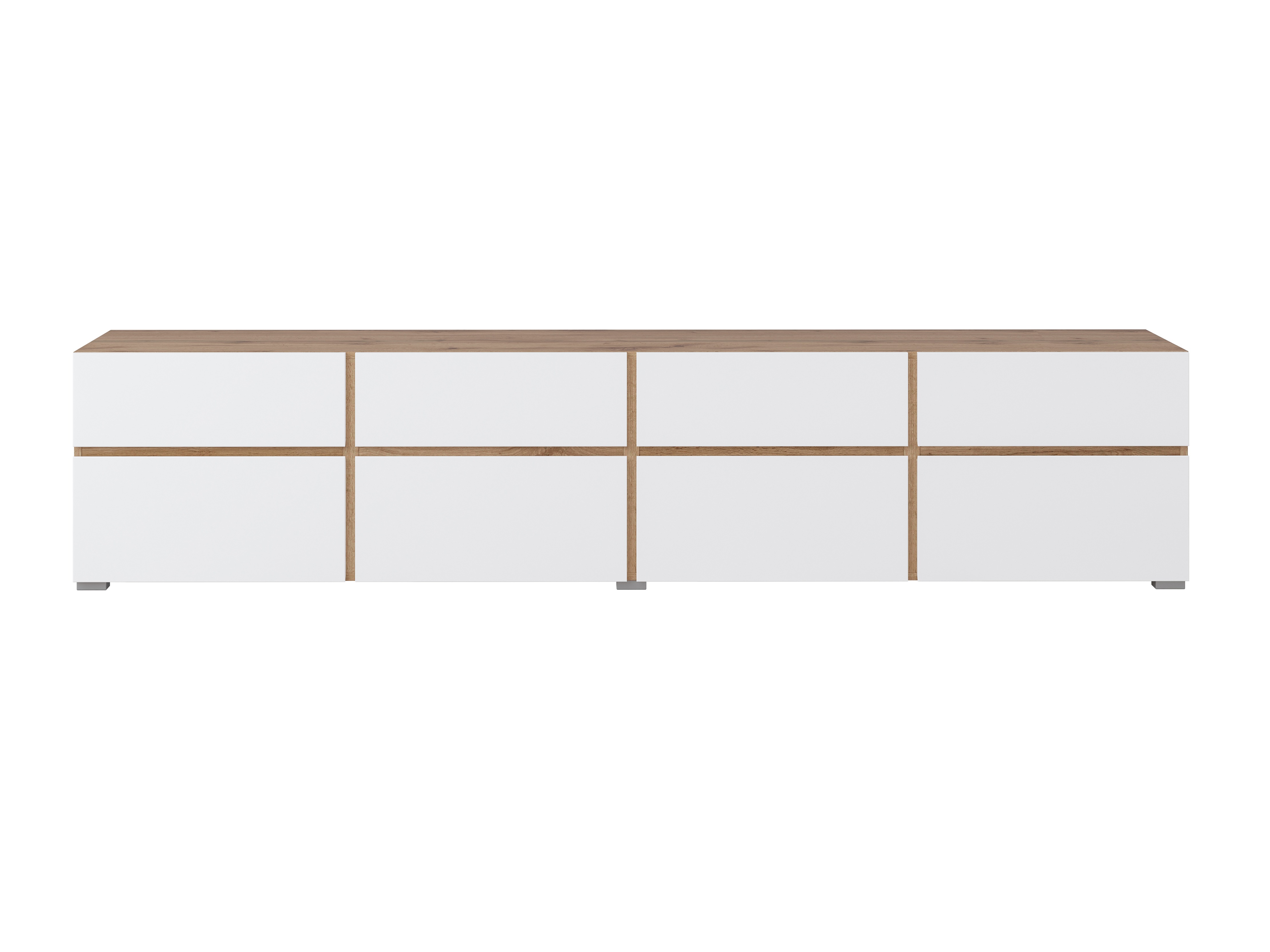 TV-bord Alfere 101 (Wotak egetræ + Hvid)