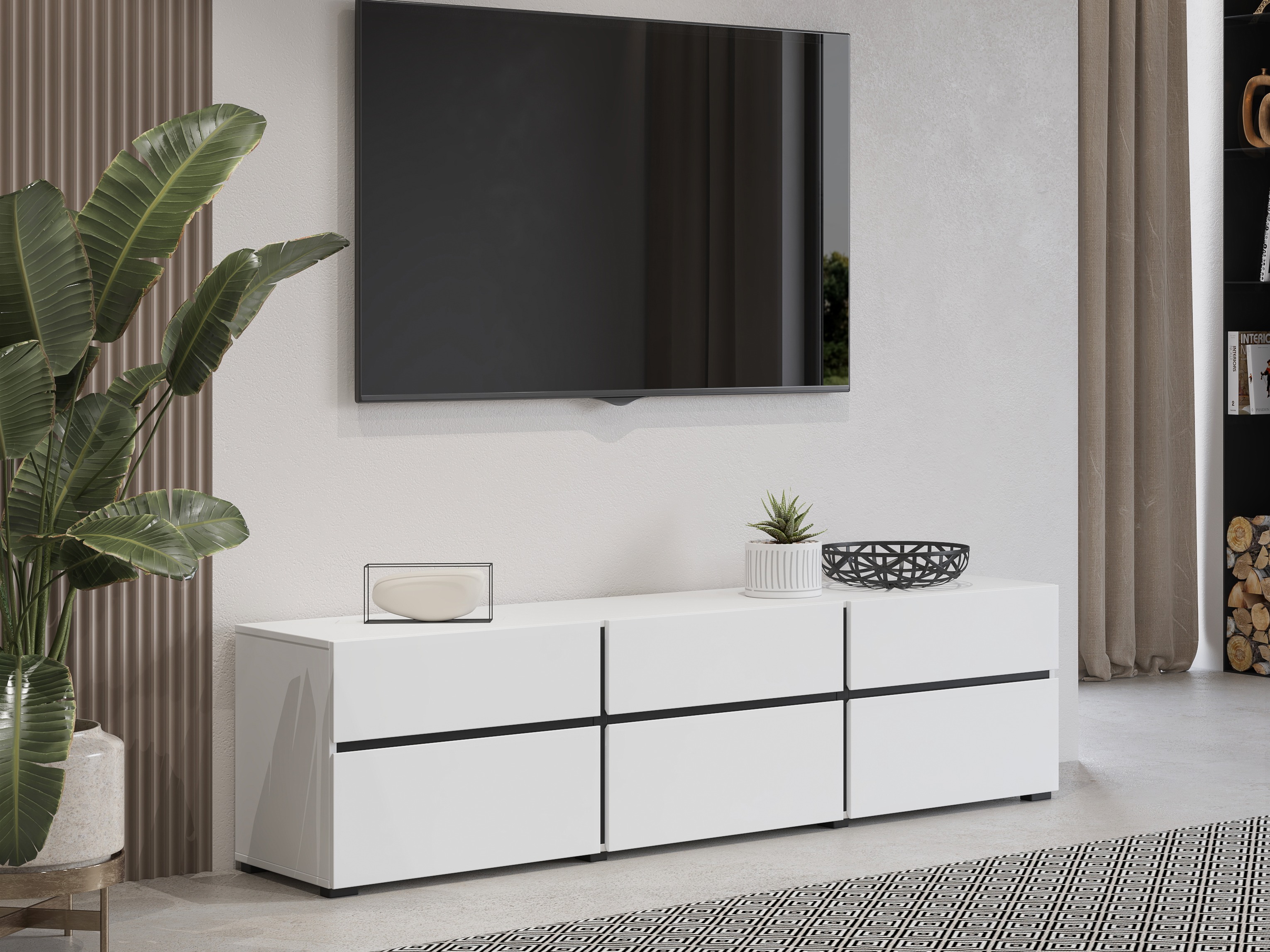 TV-bord Alfere 102 (Hvid)
