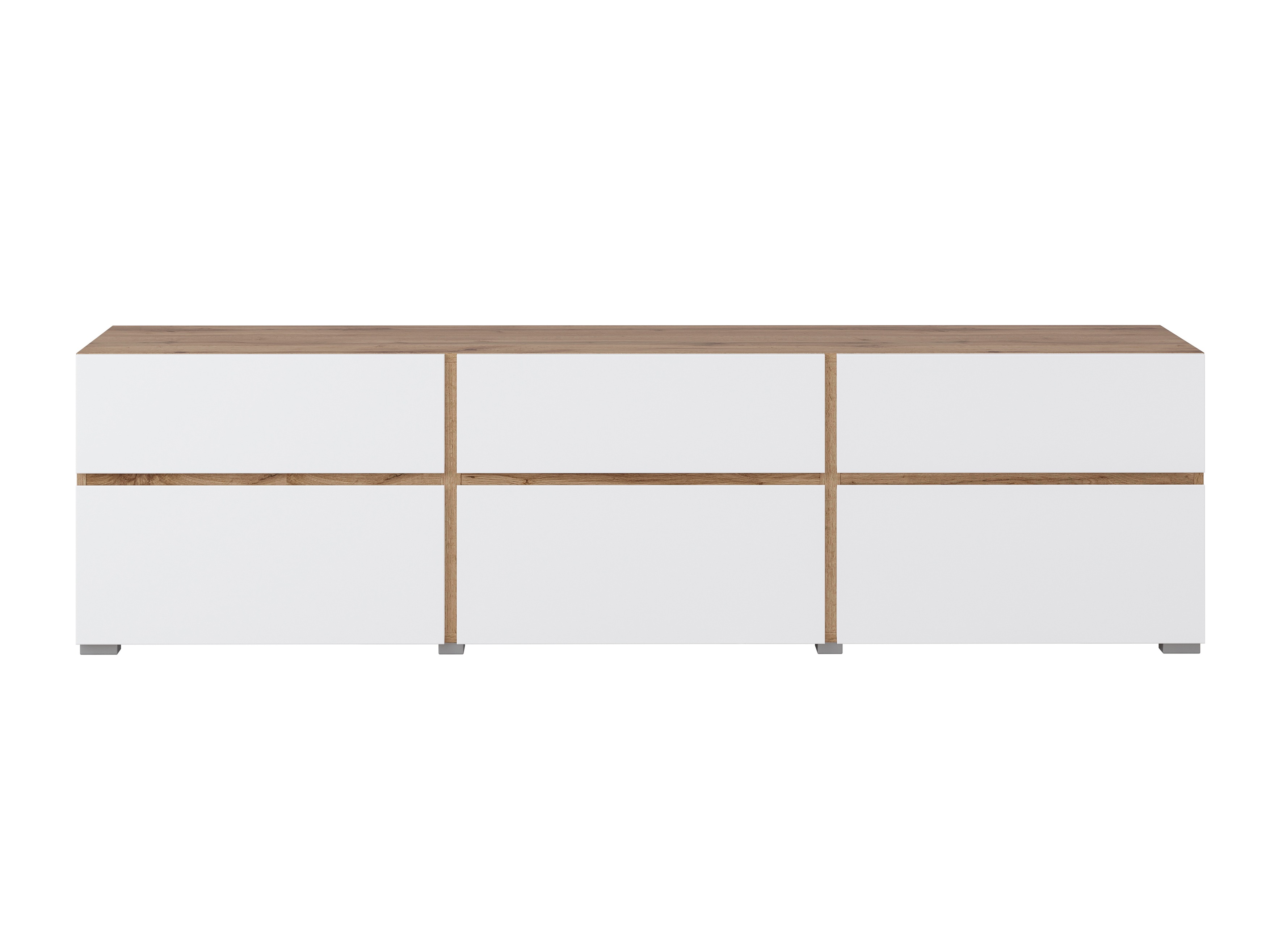 TV-bord Alfere 102 (Wotan eg + Hvid)