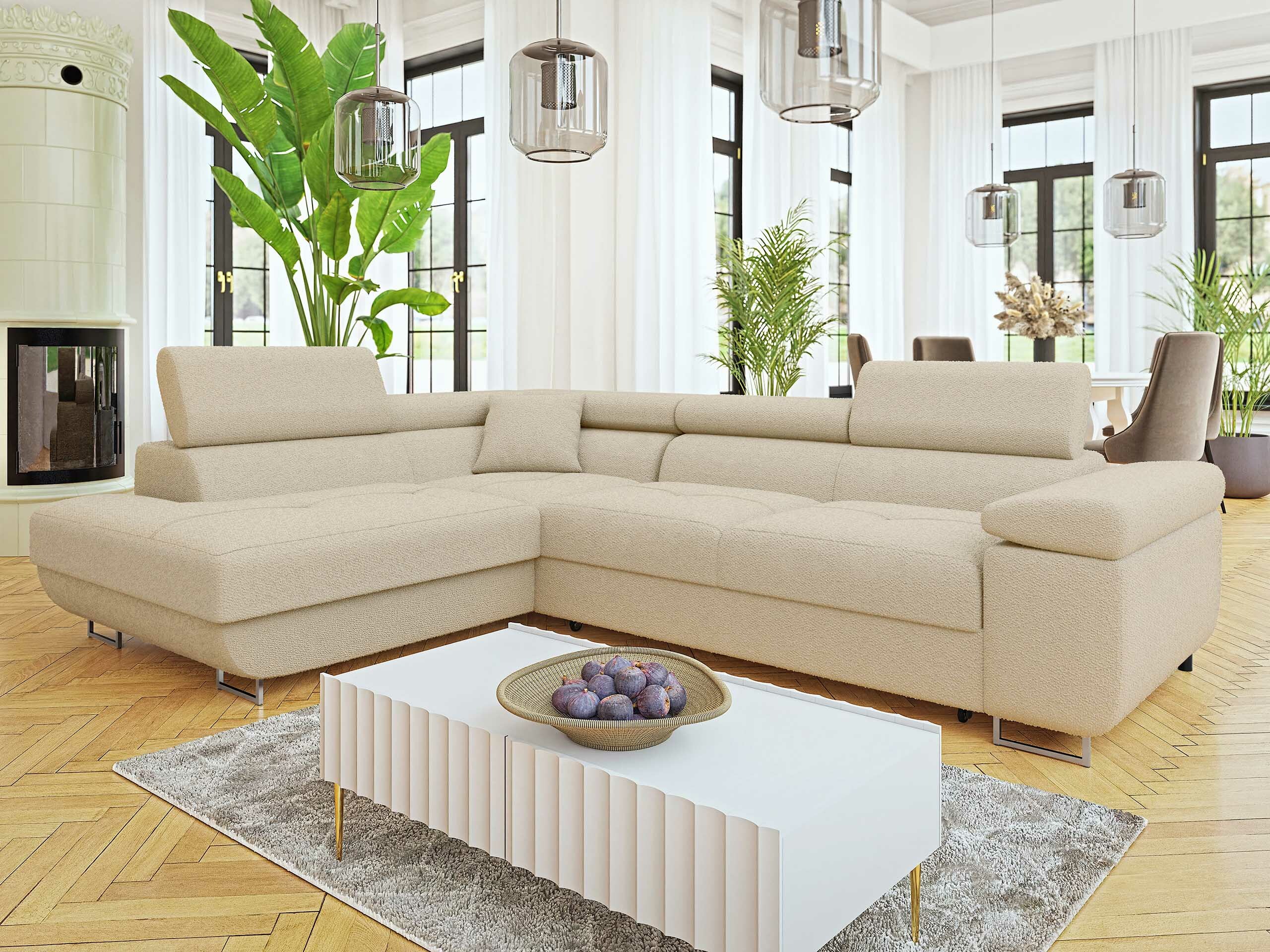 Hjørnesofa Comfivo Vinetum I (Boucle Baloo 2074)