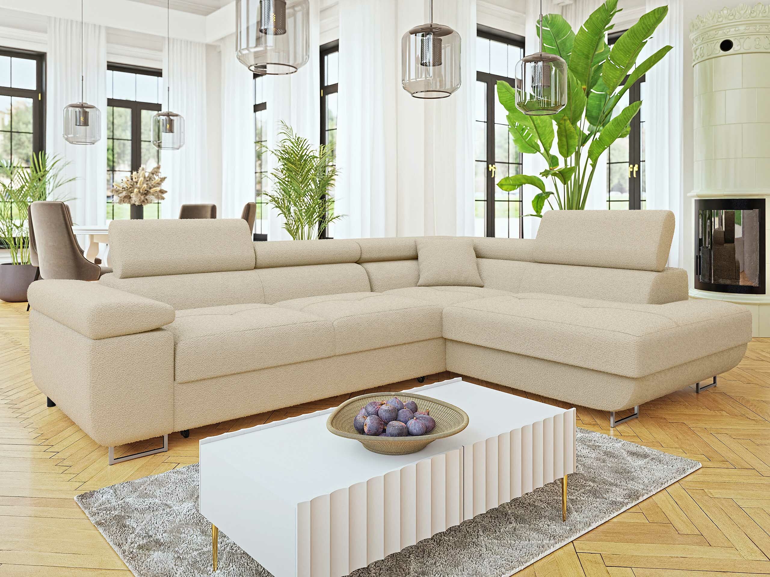 Hjørnesofa Comfivo Vinetum I (Boucle Baloo 2074)