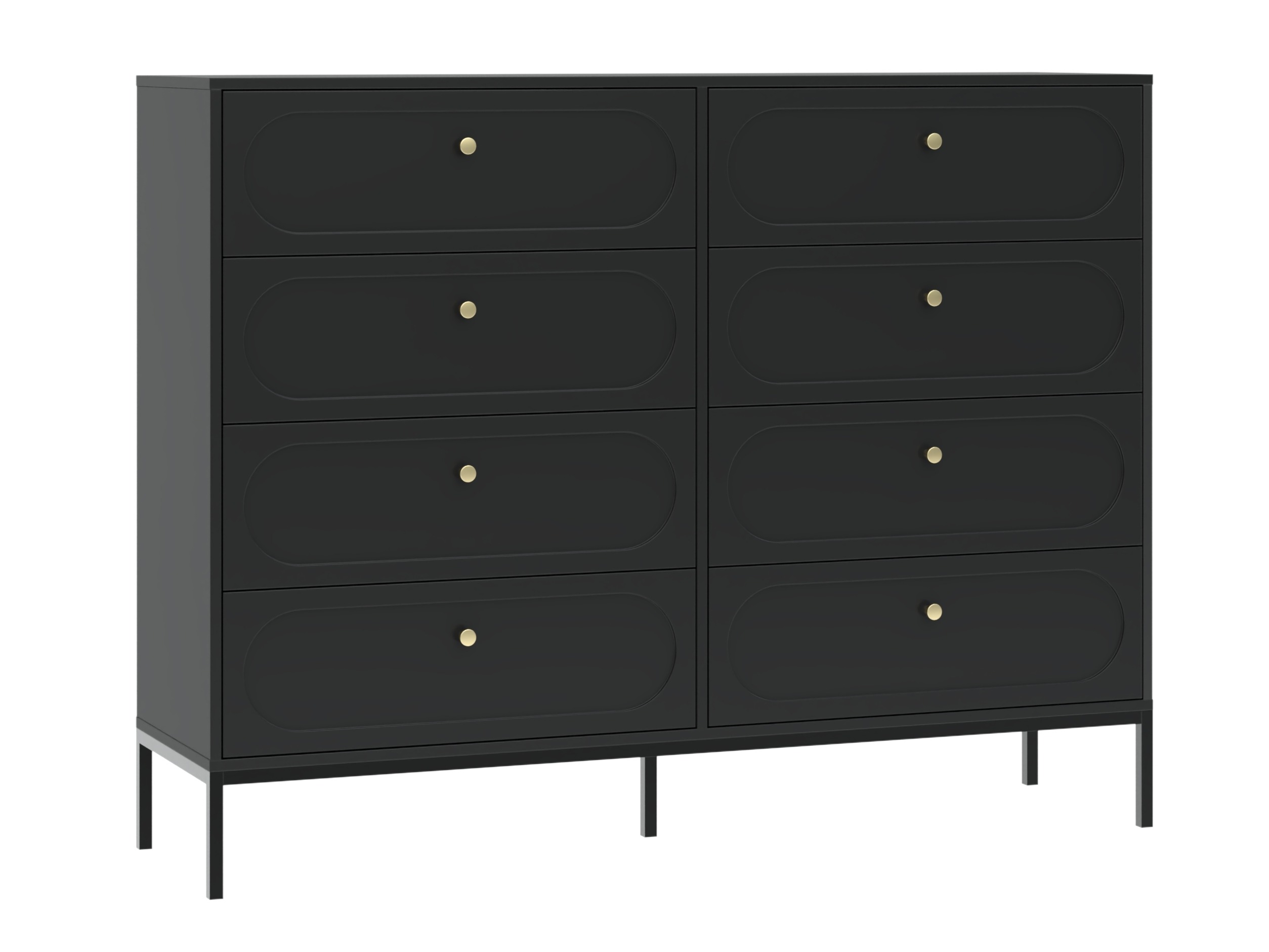 Kommode Bristol 232 (Sort)