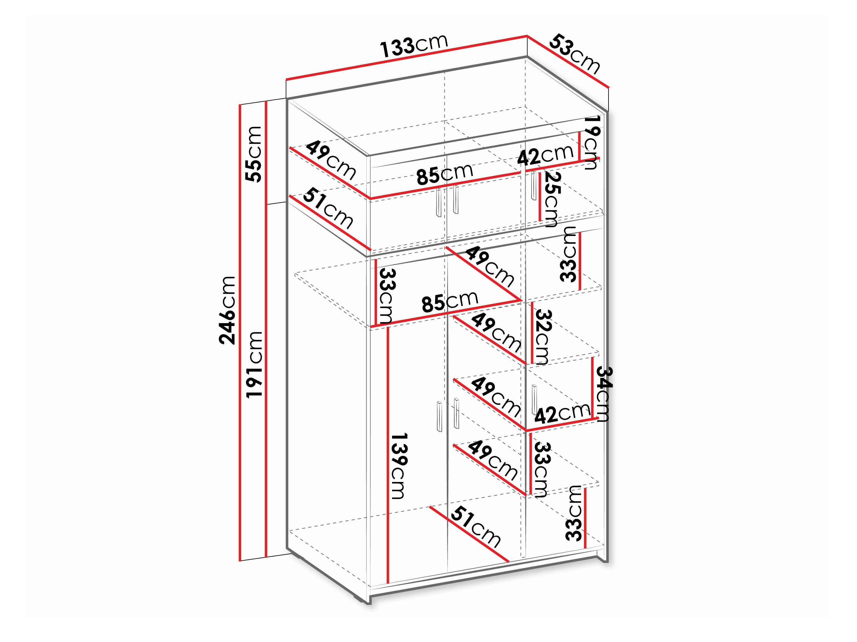 Garderobeskab Novduni 104 (Lefkas eg)