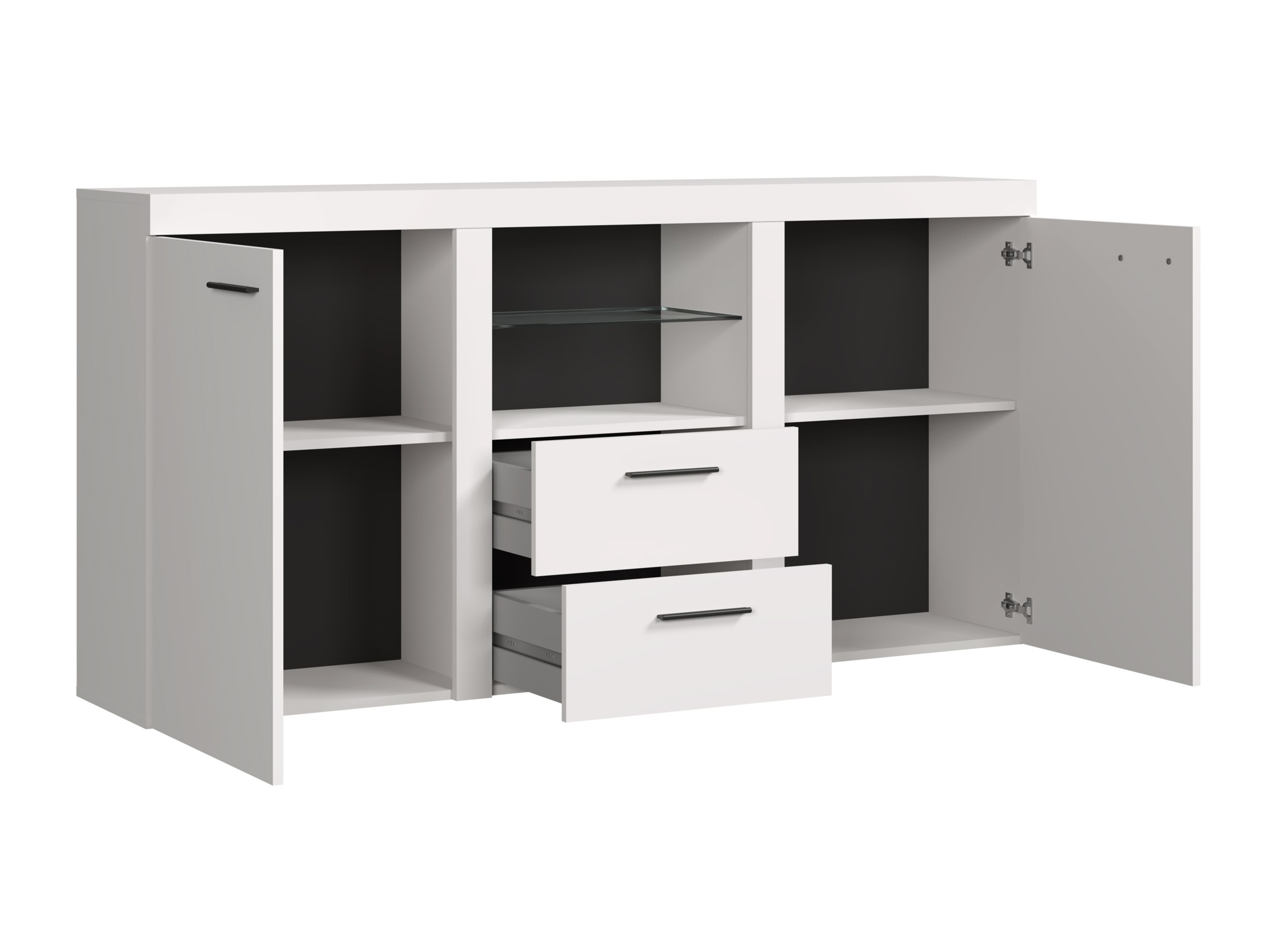 Kommode Univio (Hvid + Beton)
