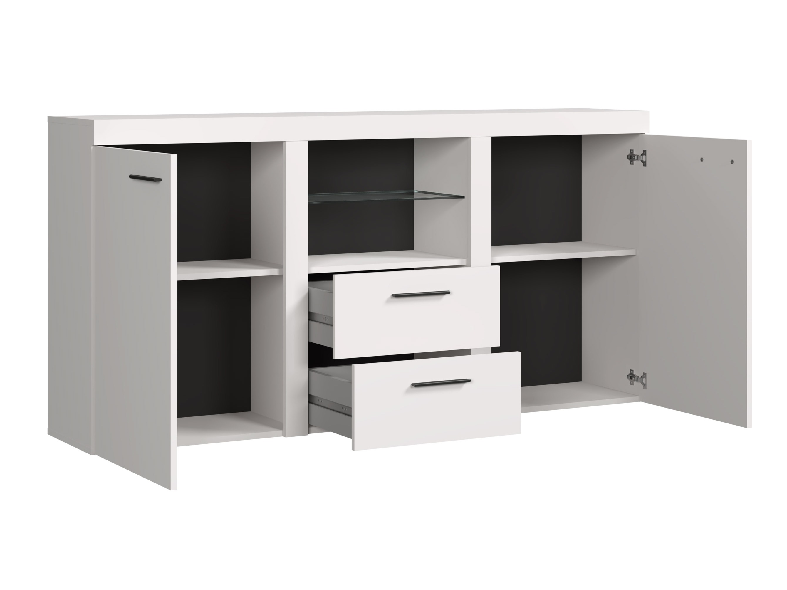 Kommode Univio (Hvid + Beton)
