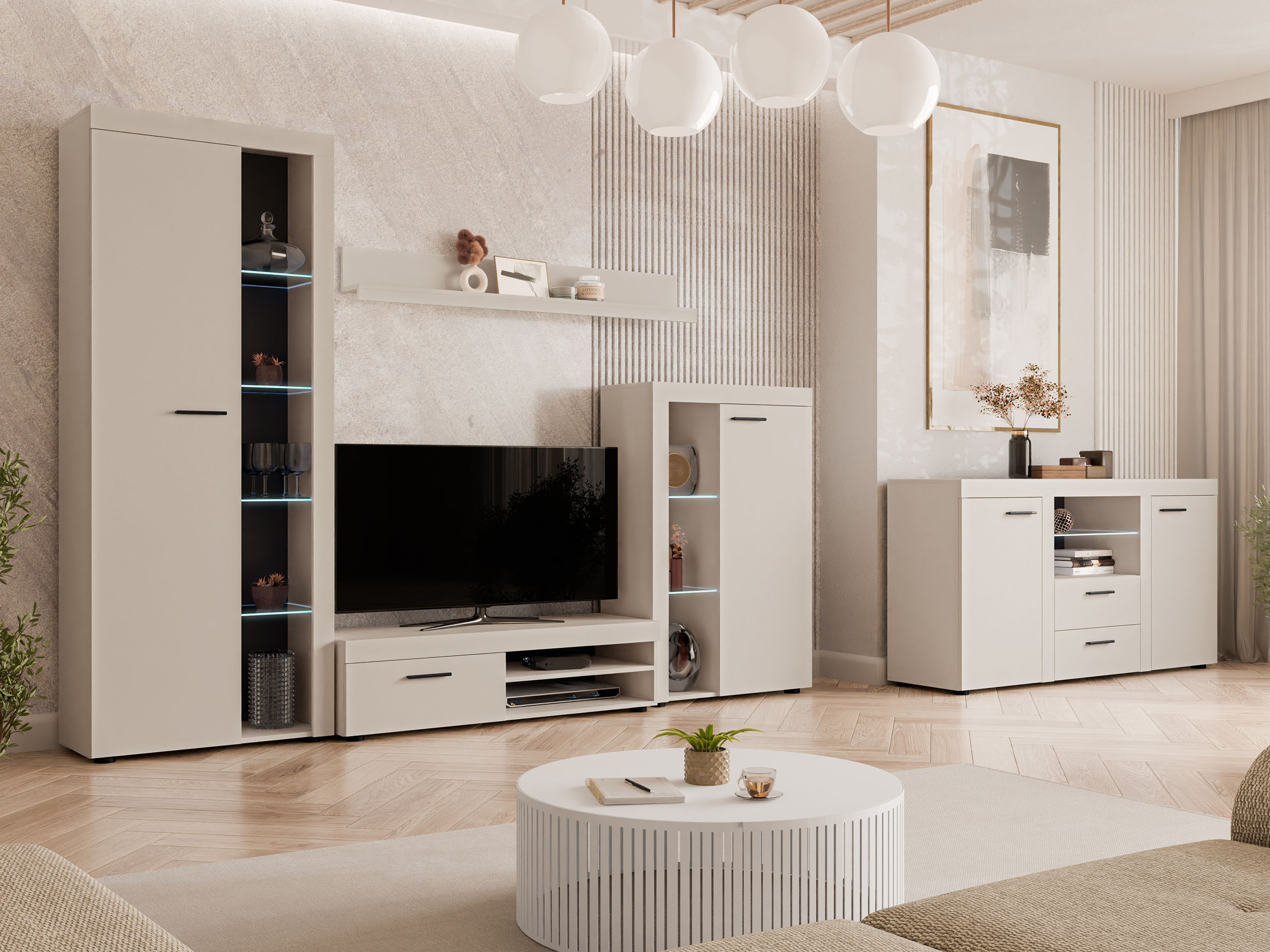 Stuemøbelsæt Univio I (Beige)