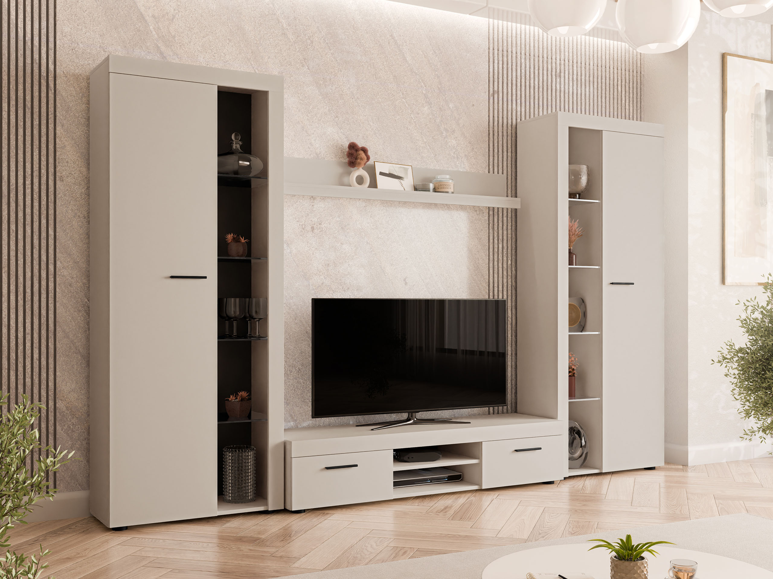 Stuemøbelsæt Univio II (Beige)