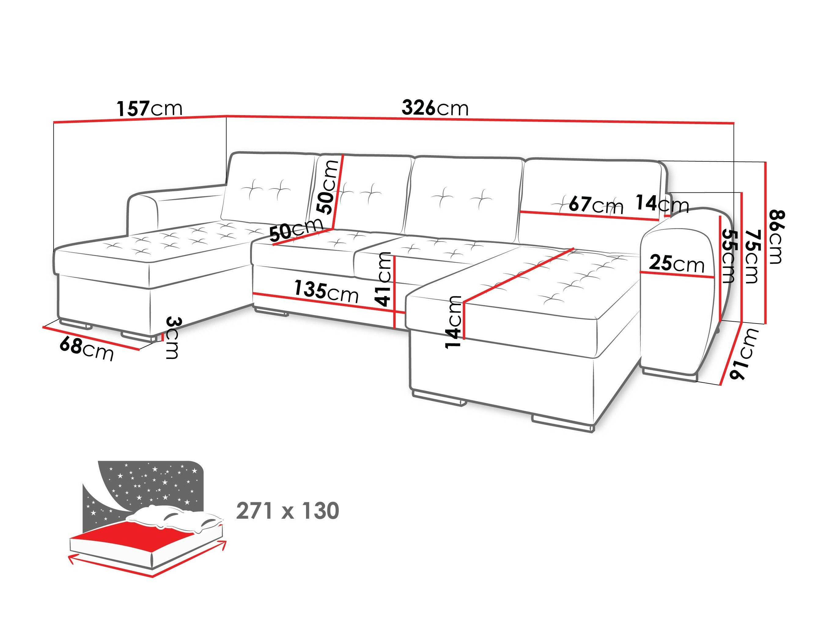 Hjørnesofa Arvada 117 (Monolith 37)