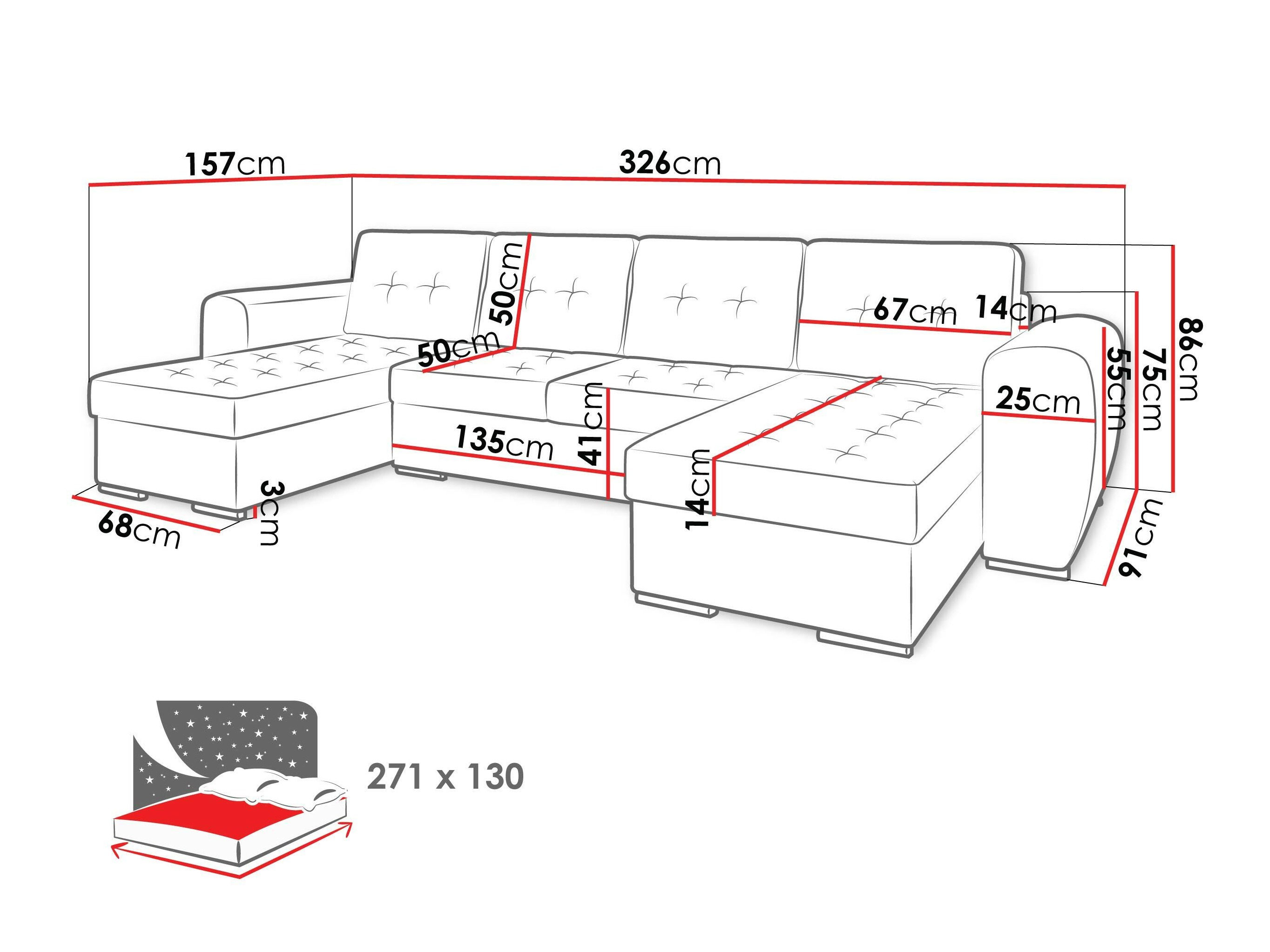Hjørnesofa Arvada 117 (Monolith 48)