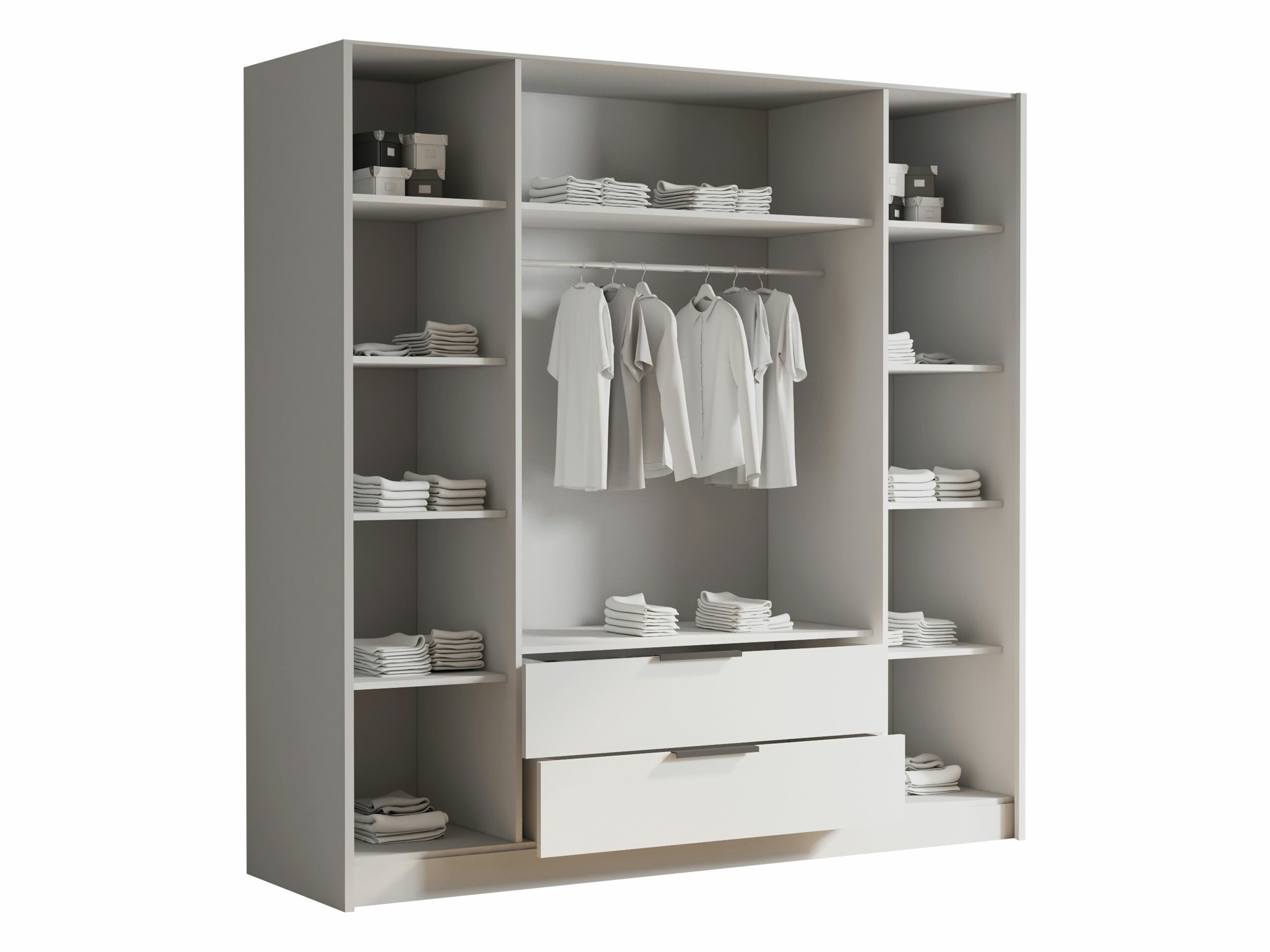 Garderobeskab Closico Cadron II (Hvid)