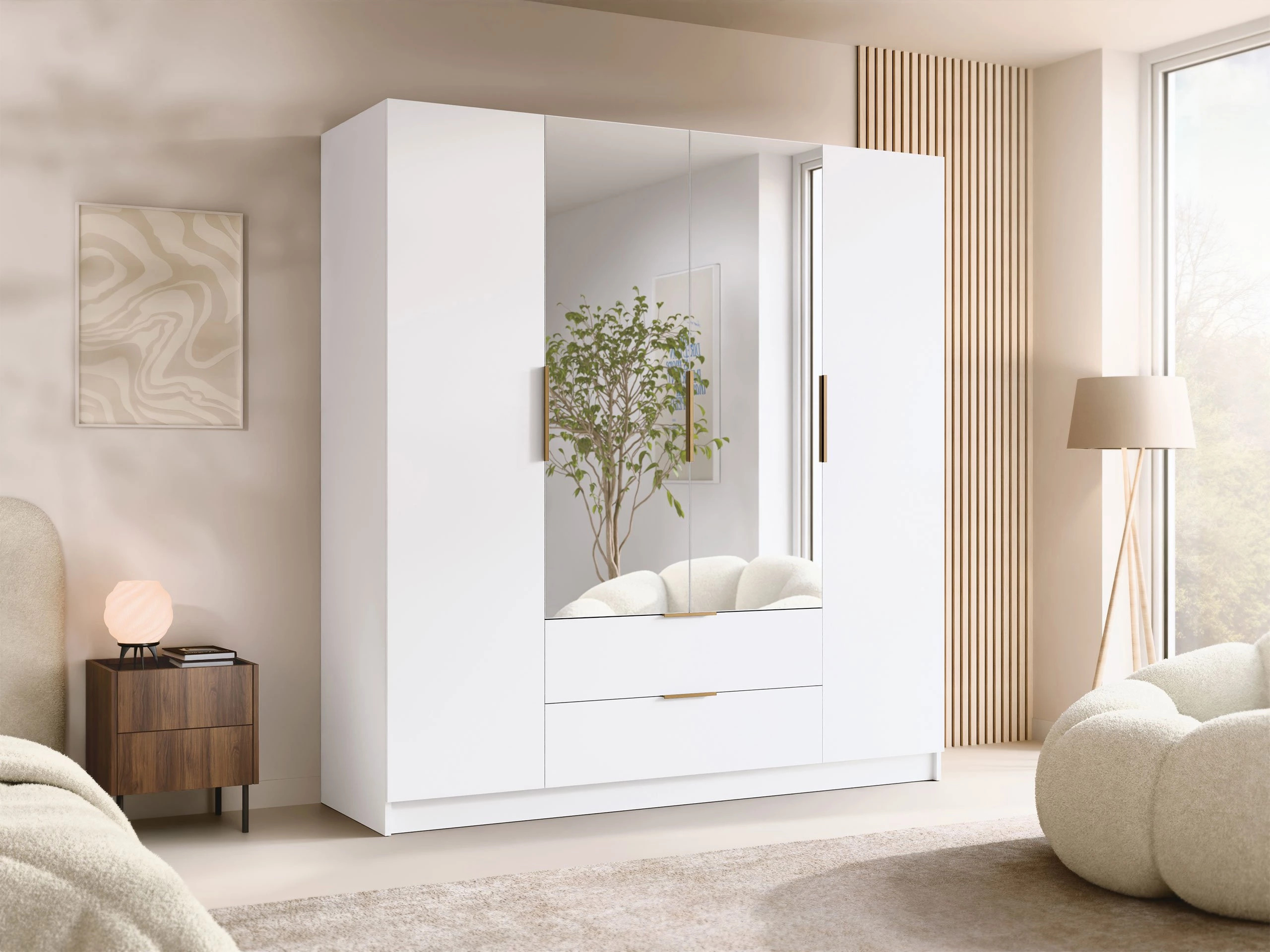 Garderobeskab Closico Cadron II (Hvid)