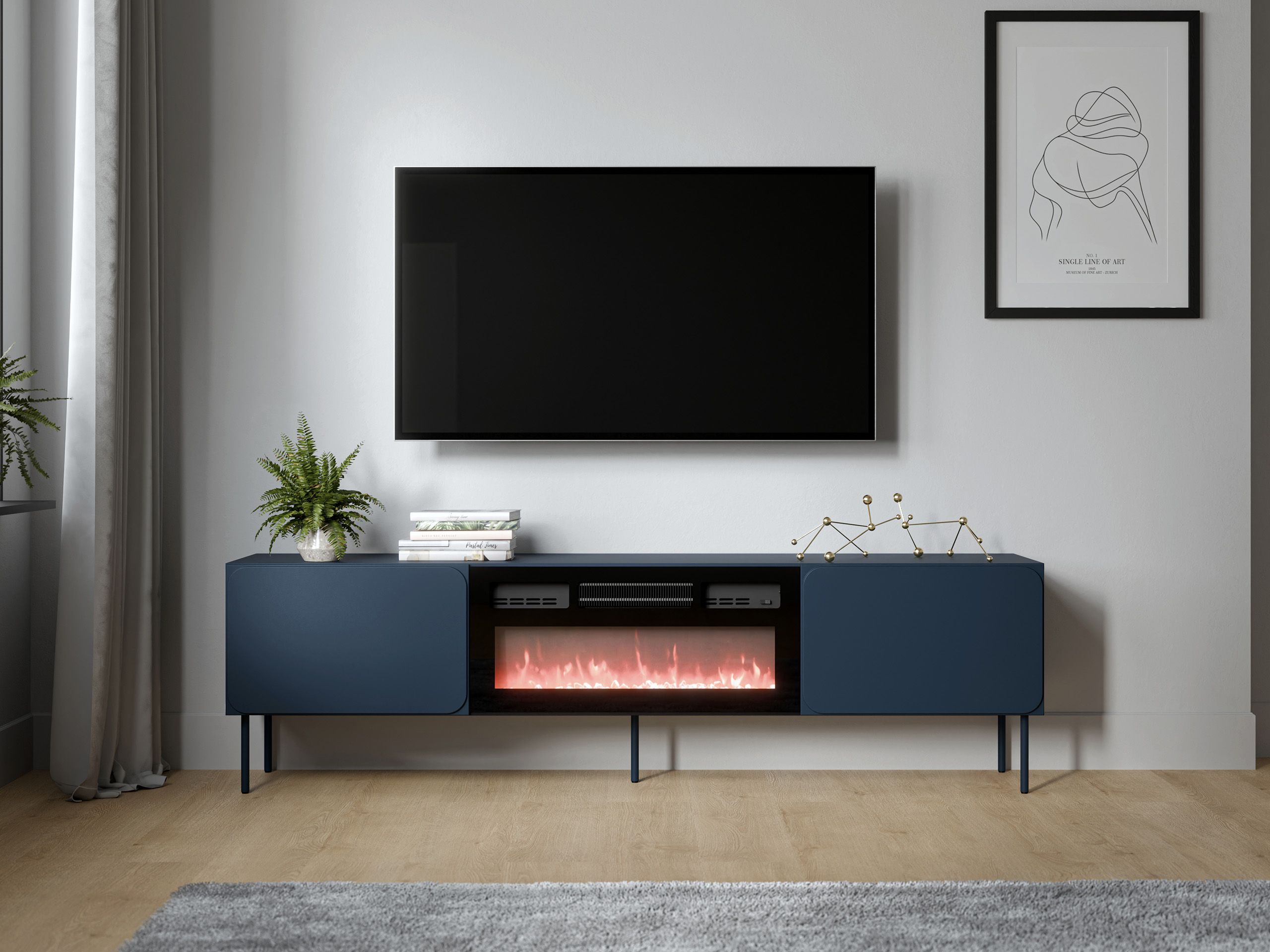 TV-bord Fentore 104 (Indigo)