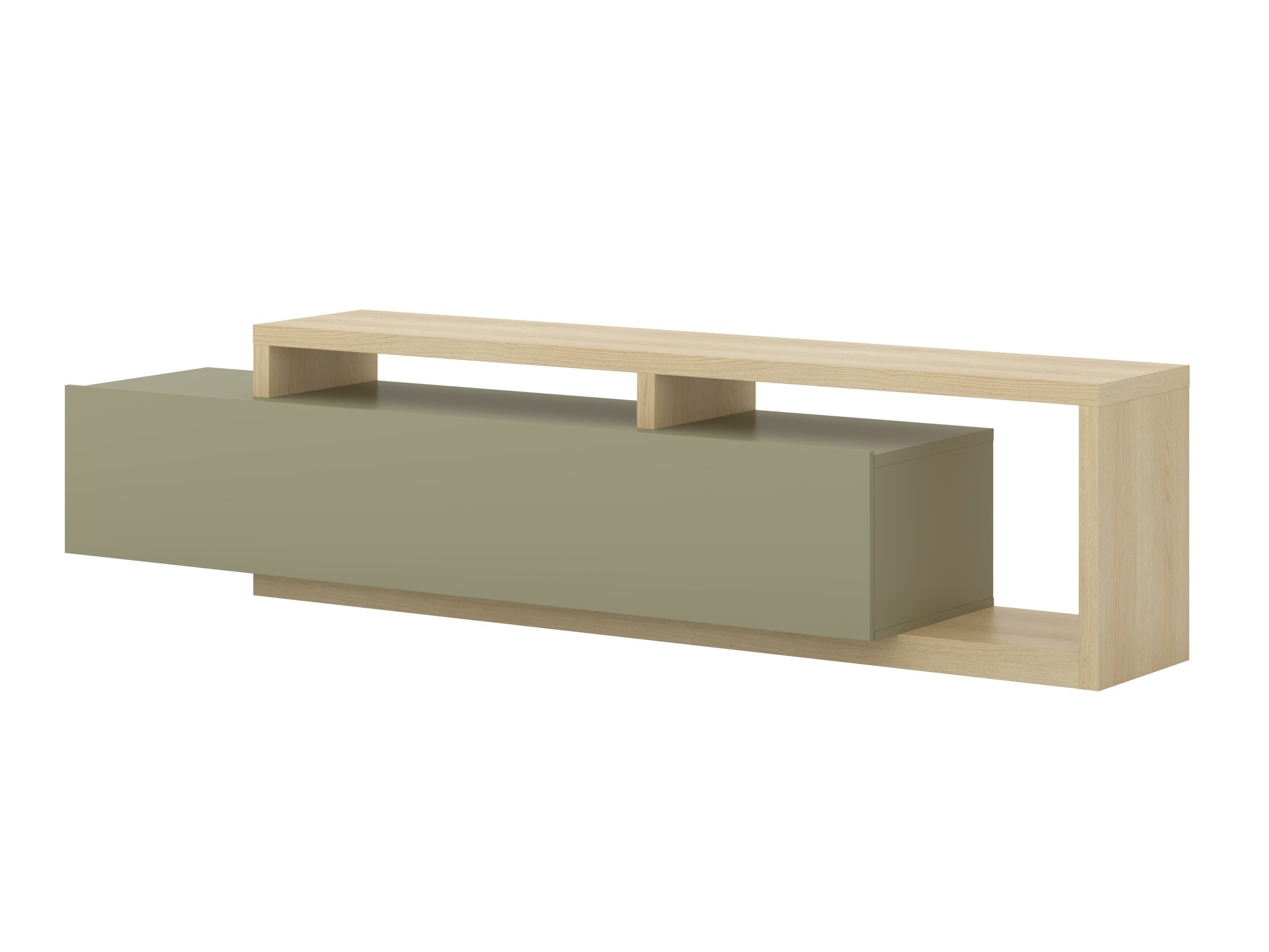TV-bord Lutiva 103 (Eukalyptus + Egetræ)