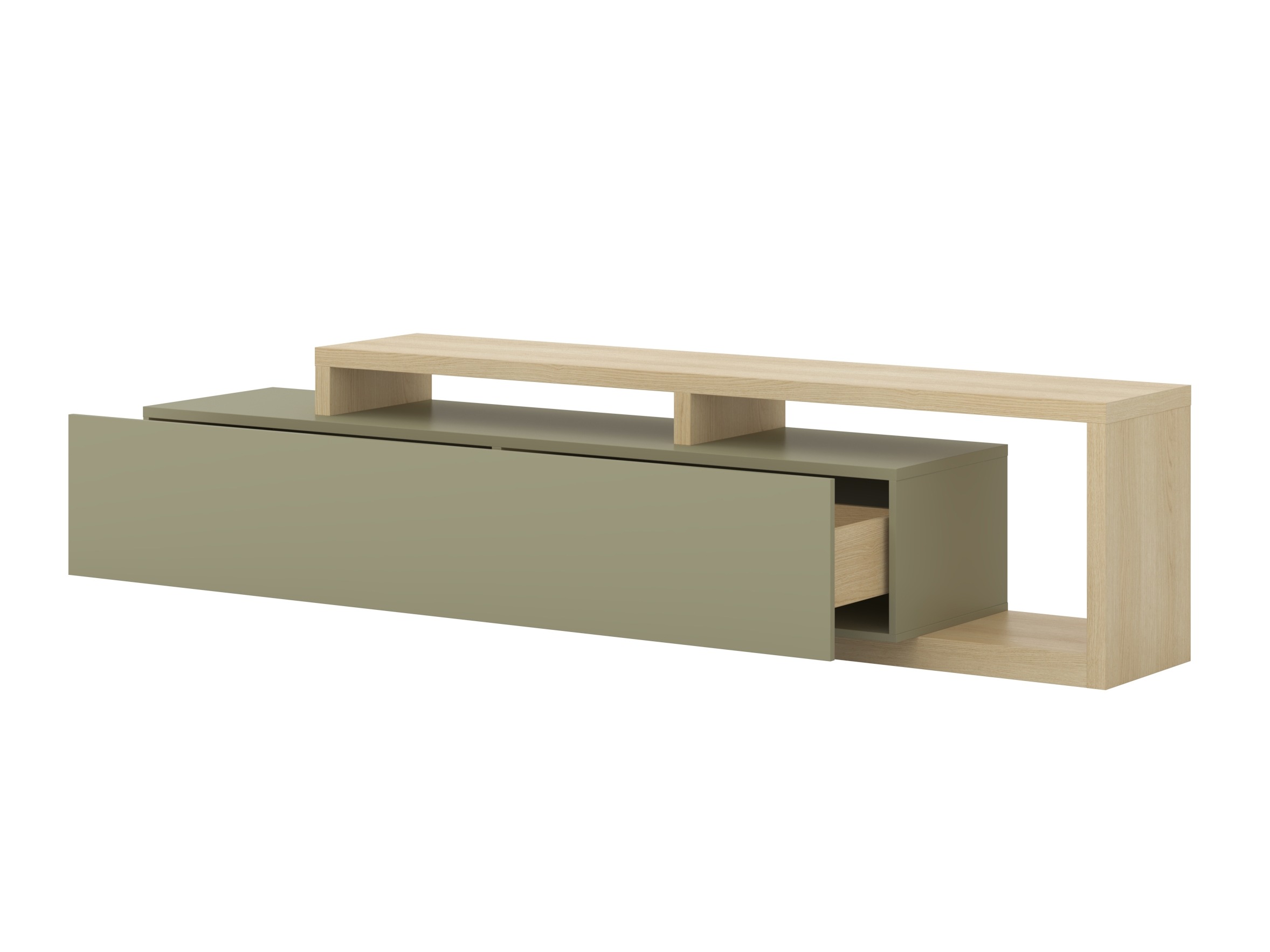 TV-bord Lutiva 103 (Eukalyptus + Egetræ)