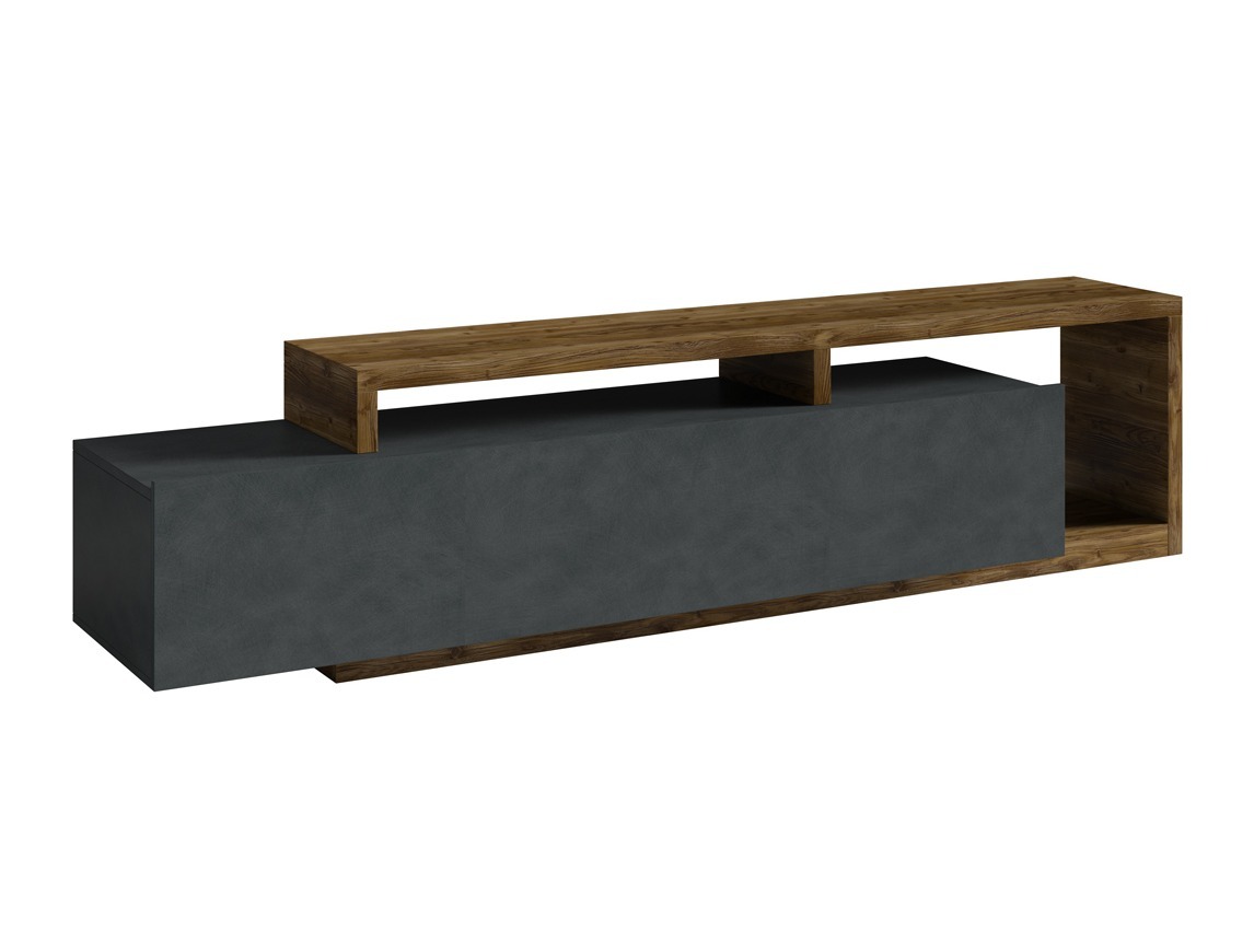 TV-bord Lutiva 103 (Matera grå + Mørk gran)