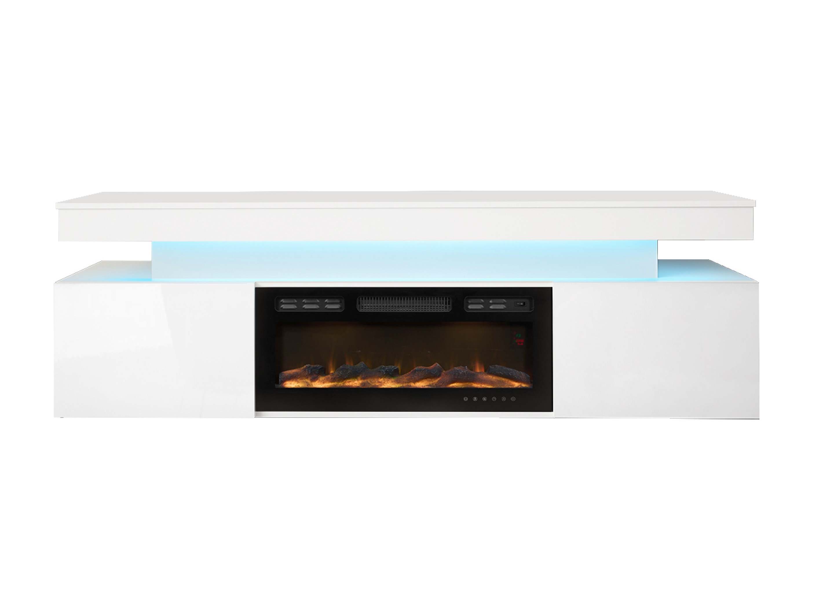 TV-bord Monfero I (Hvid + Glansfuld hvid)