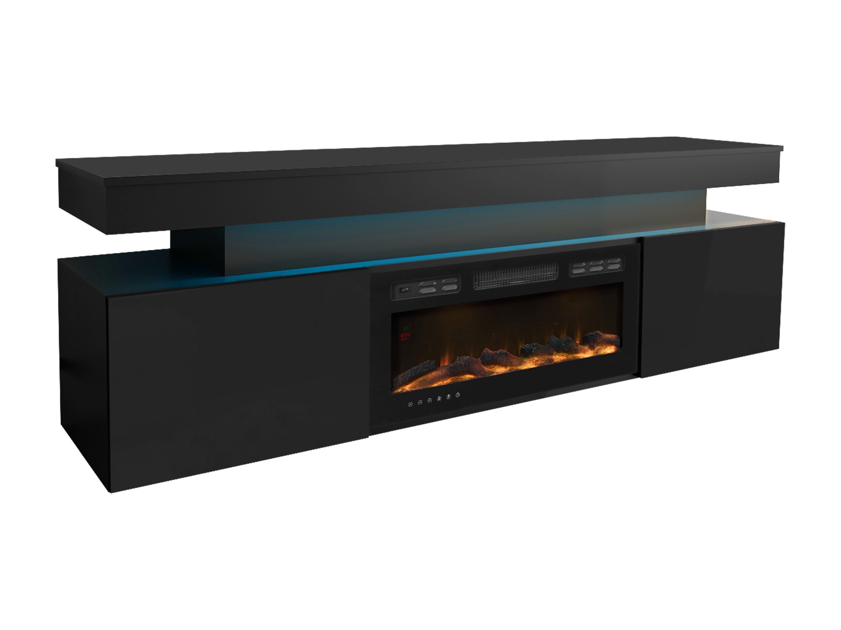 TV-bord Monfero I (Sort + Blank sort)