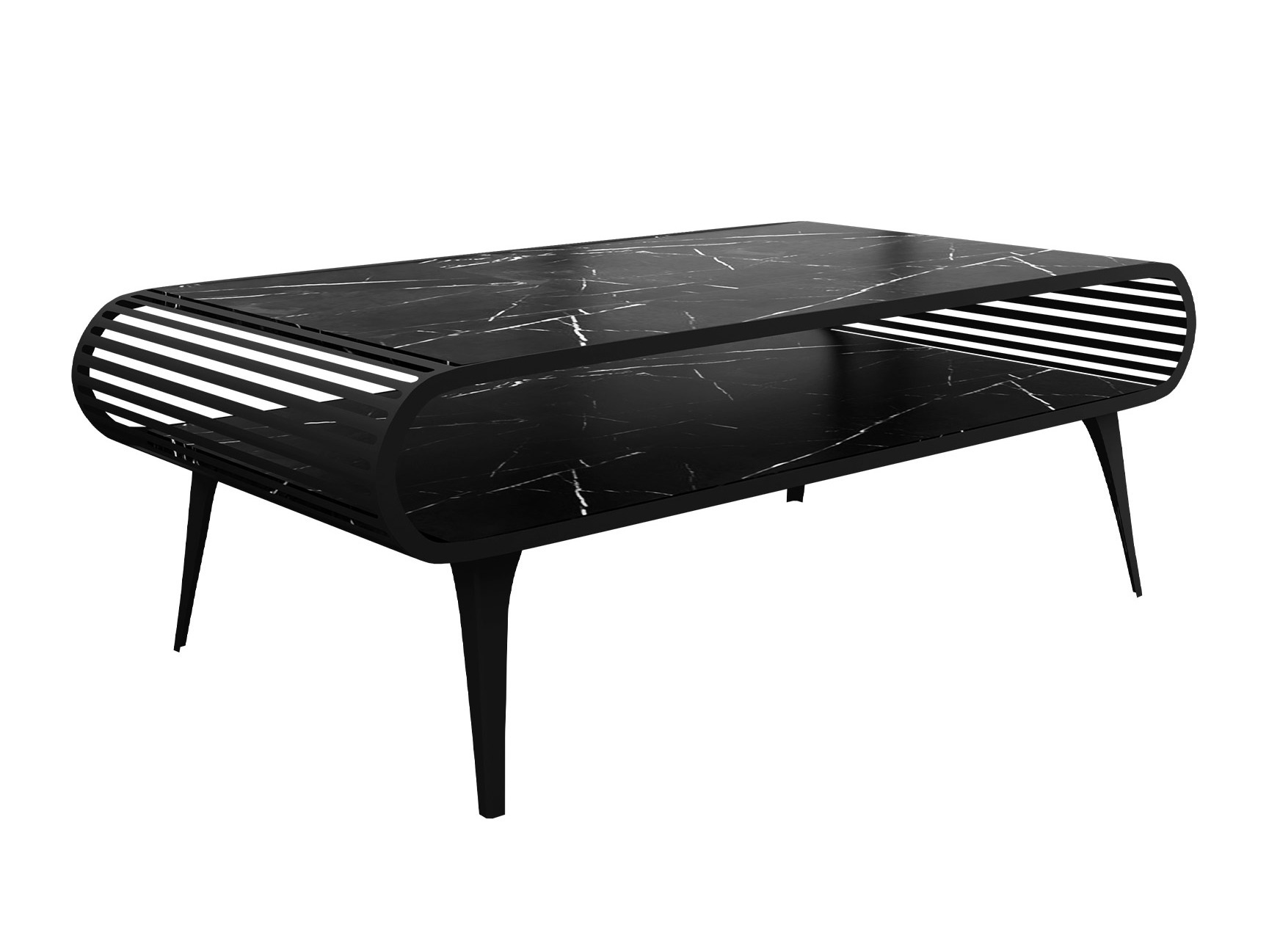 Sofabord Oswego 161 (Sort marmor)