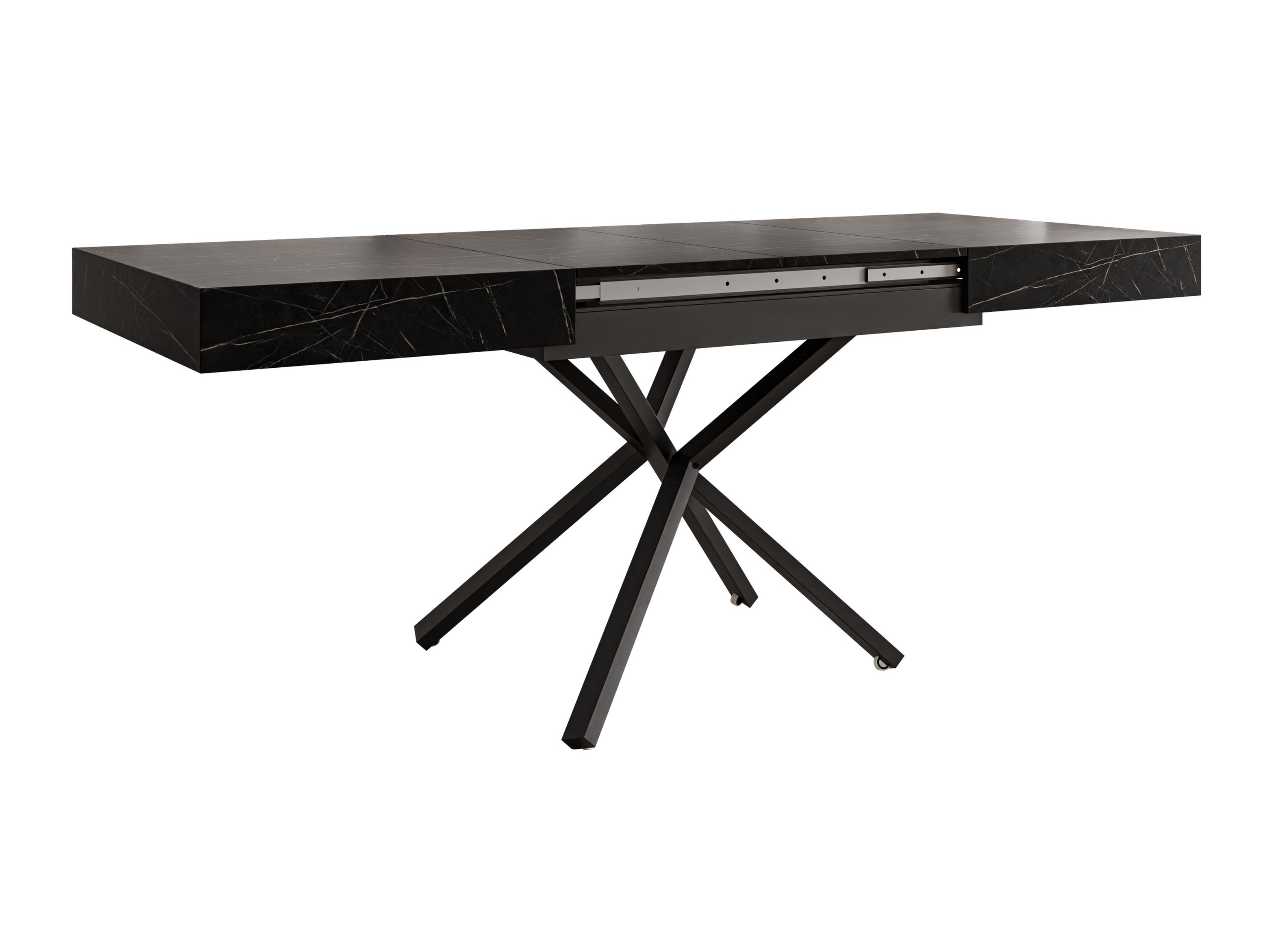 Transformer sofabord Oswego 176 (Sort marmor)