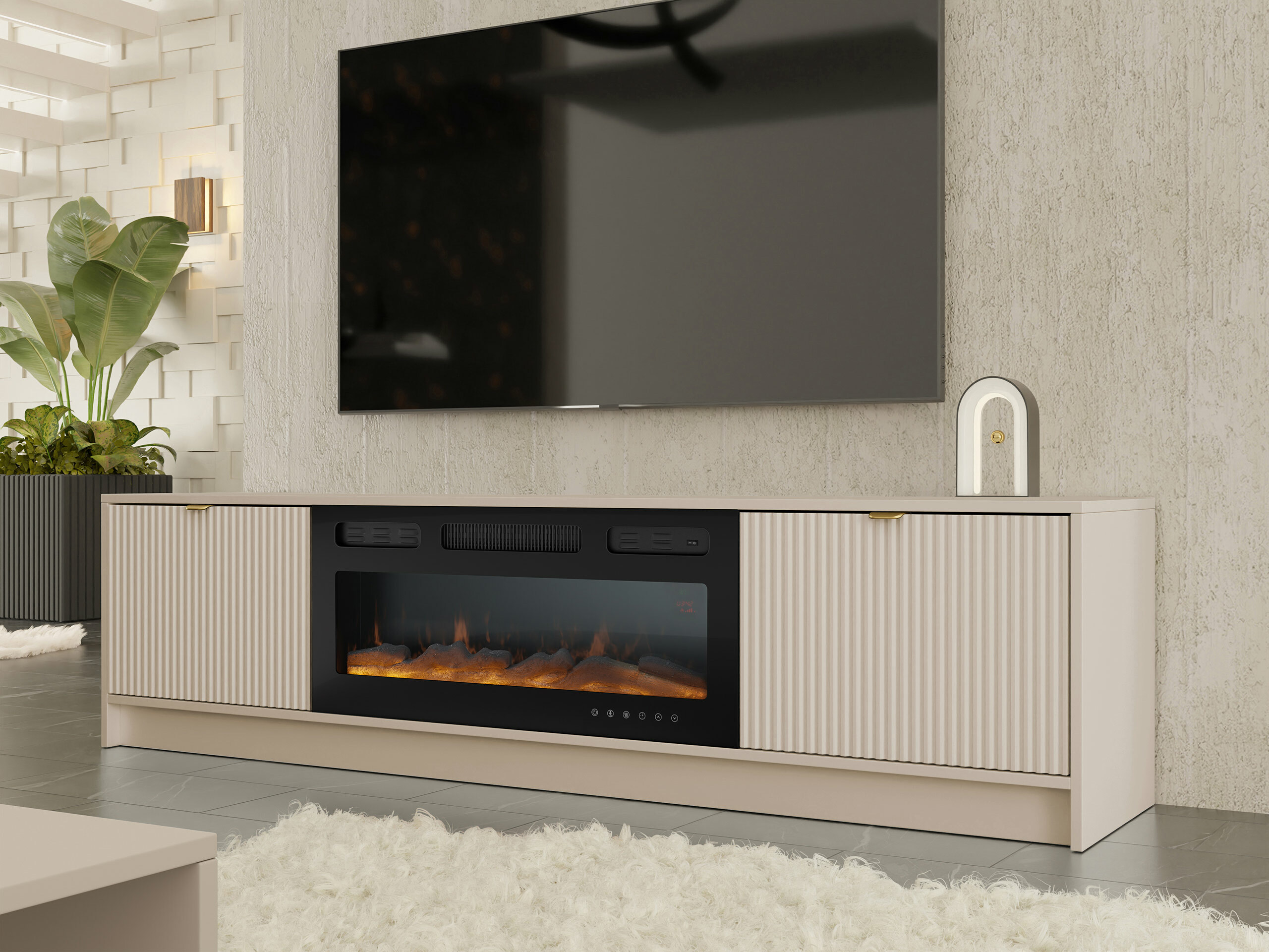 TV-bord Comfivo Papilio II (Beige)