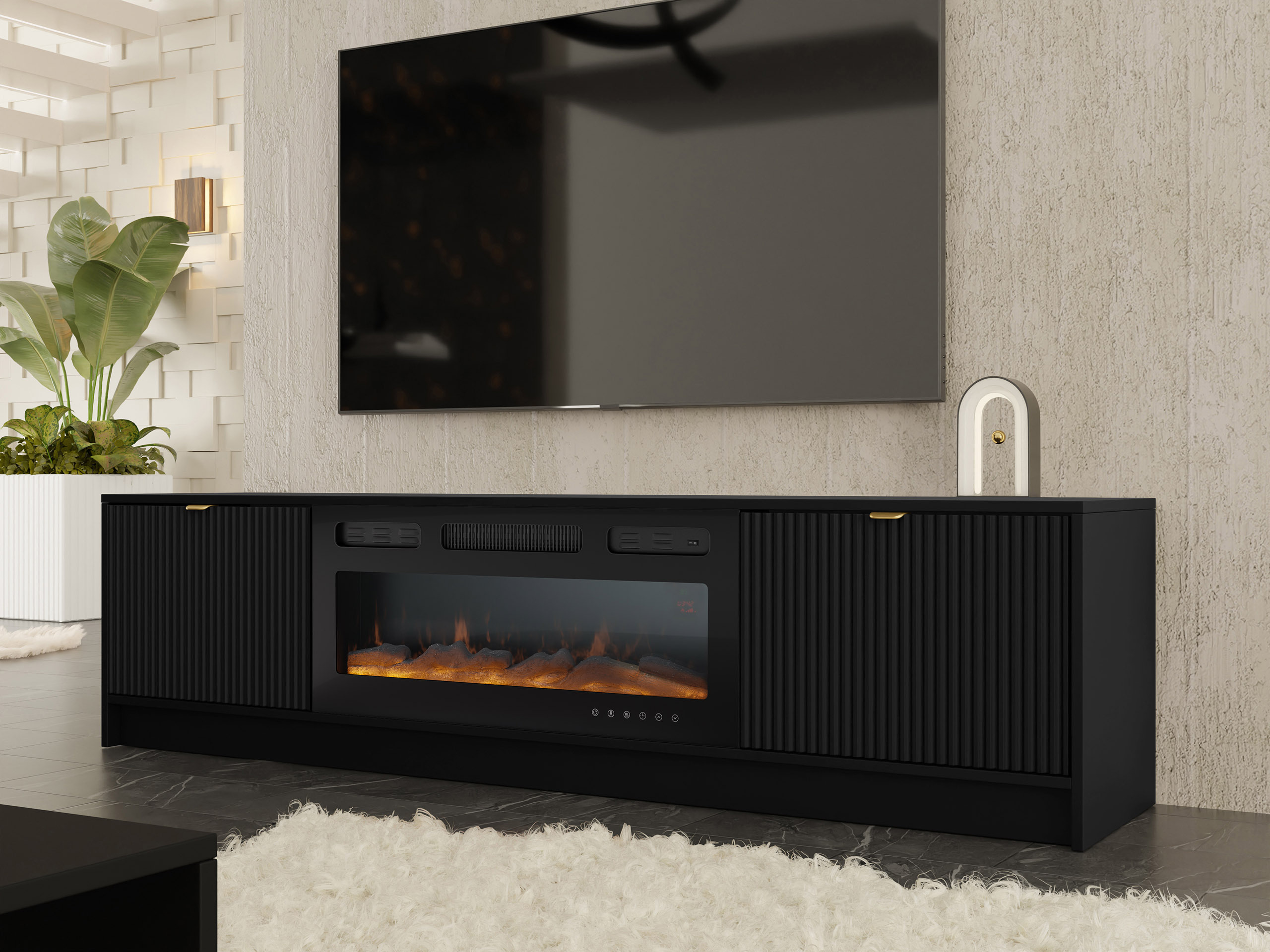 TV-bord Comfivo Papilio II (Sort)