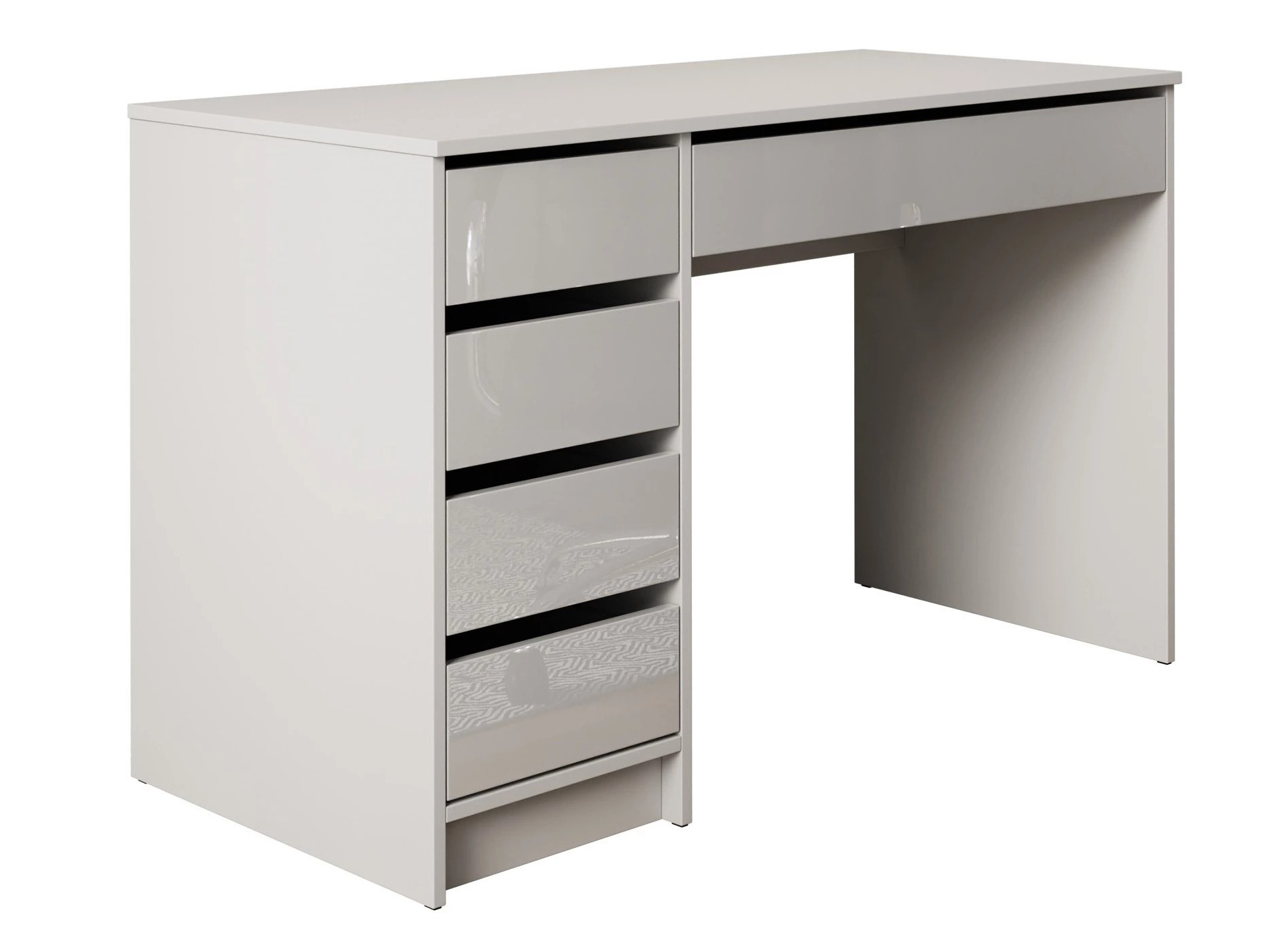 Skrivebord Comfivo Terros I (Hvid + Glansfuld hvid)