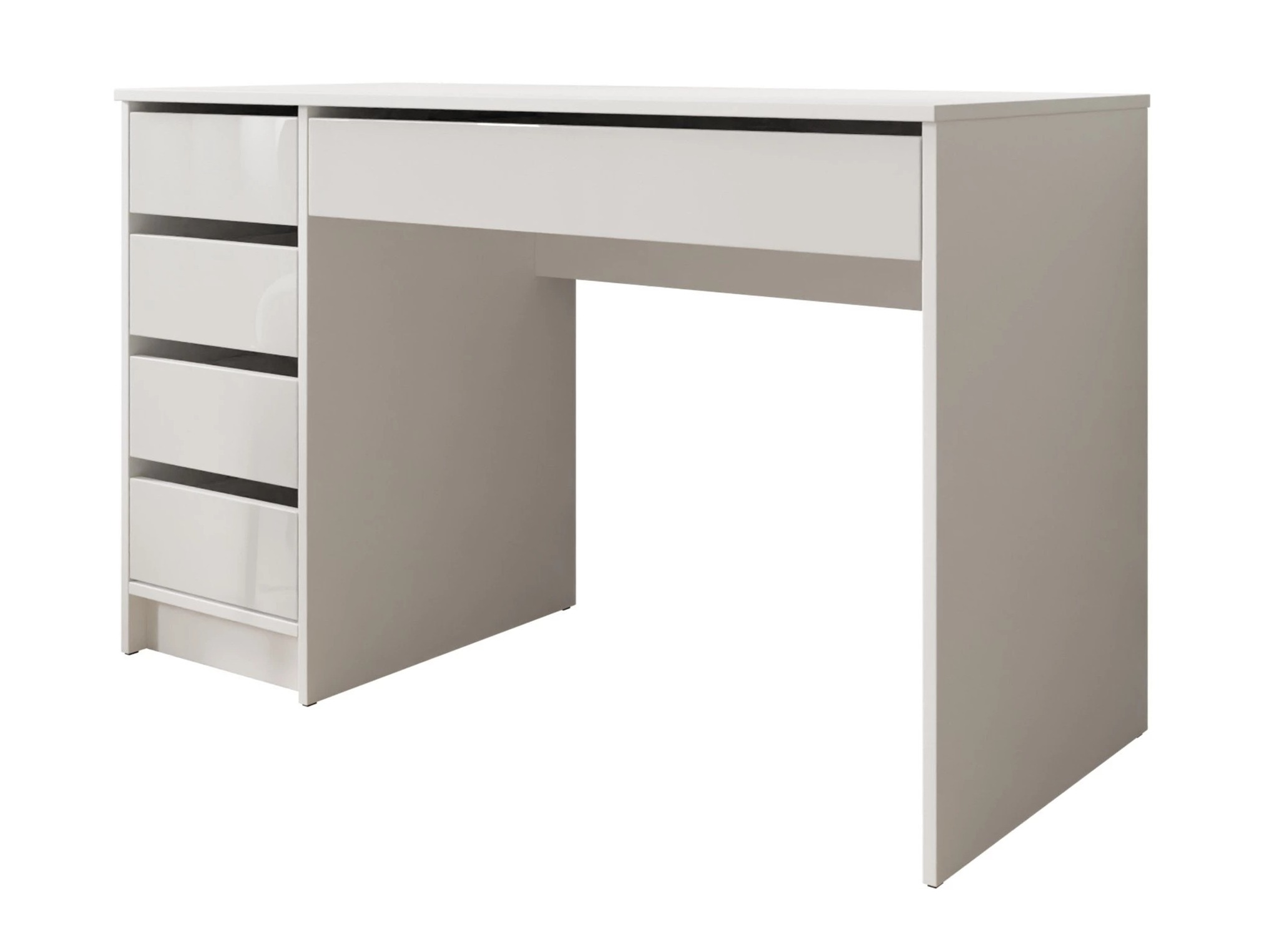 Skrivebord Comfivo Terros I (Hvid + Glansfuld hvid)