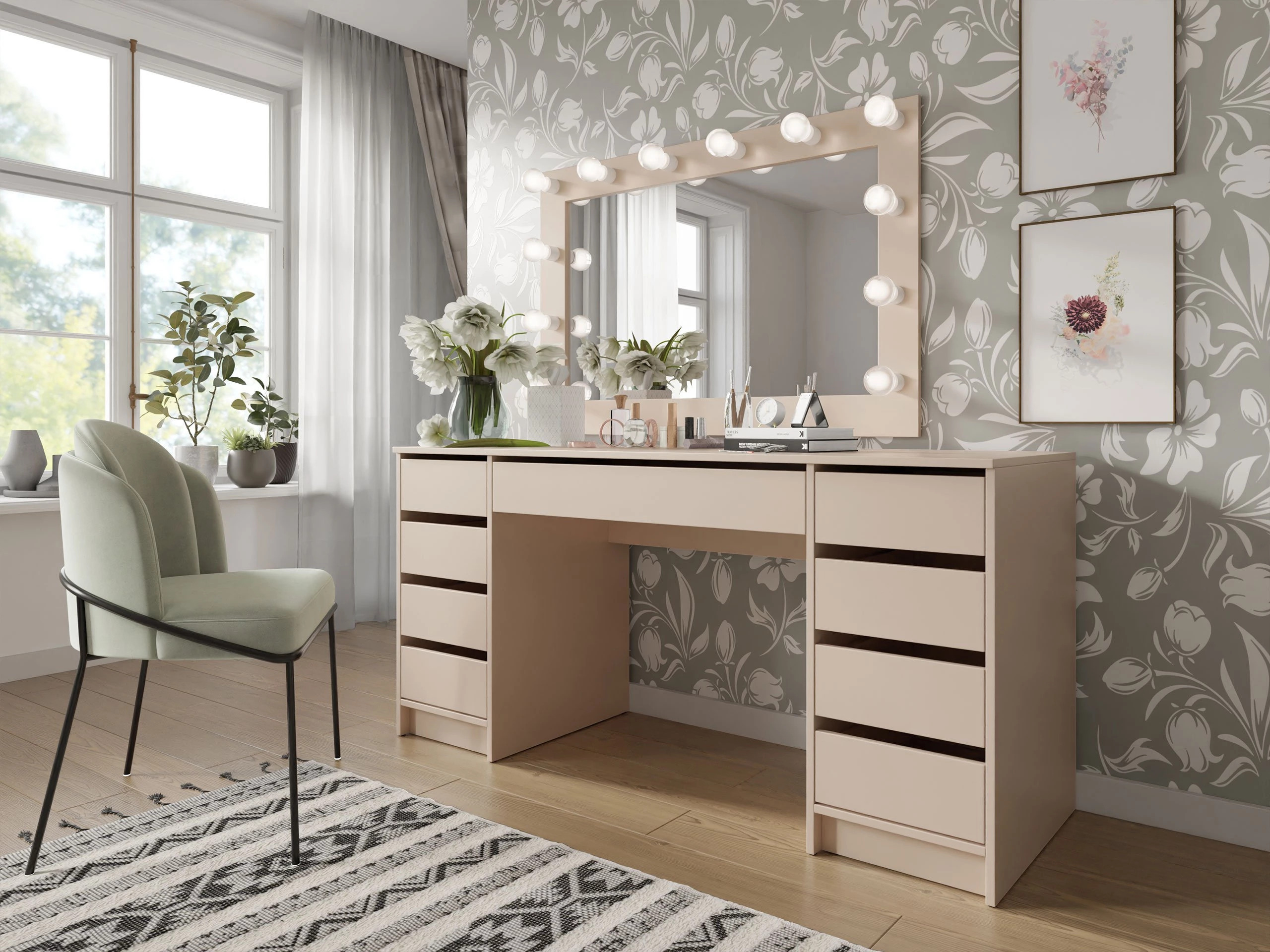Skrivebord Comfivo Terros II (Beige)