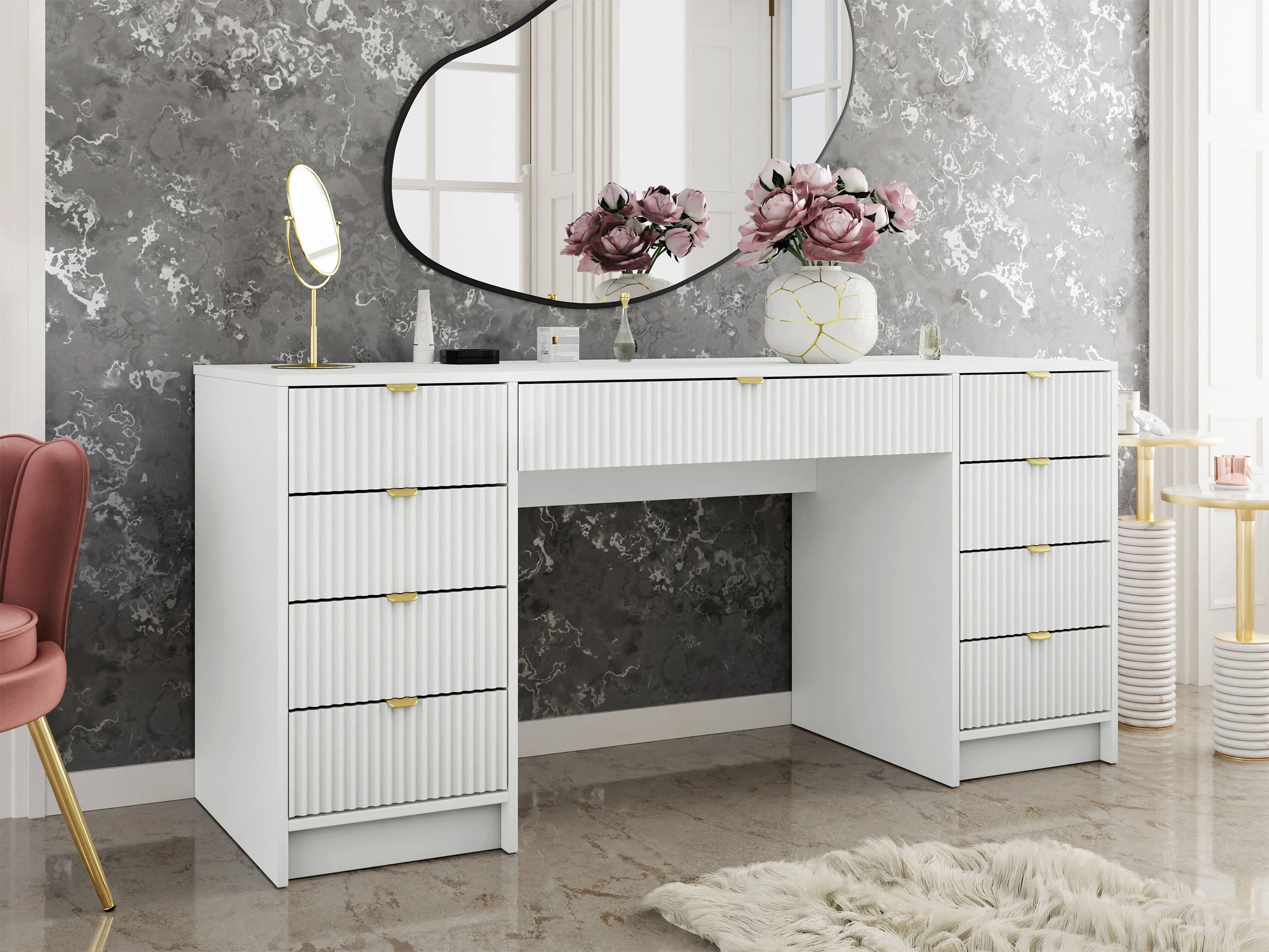 Skrivebord Comfivo Papilio I (Hvid)
