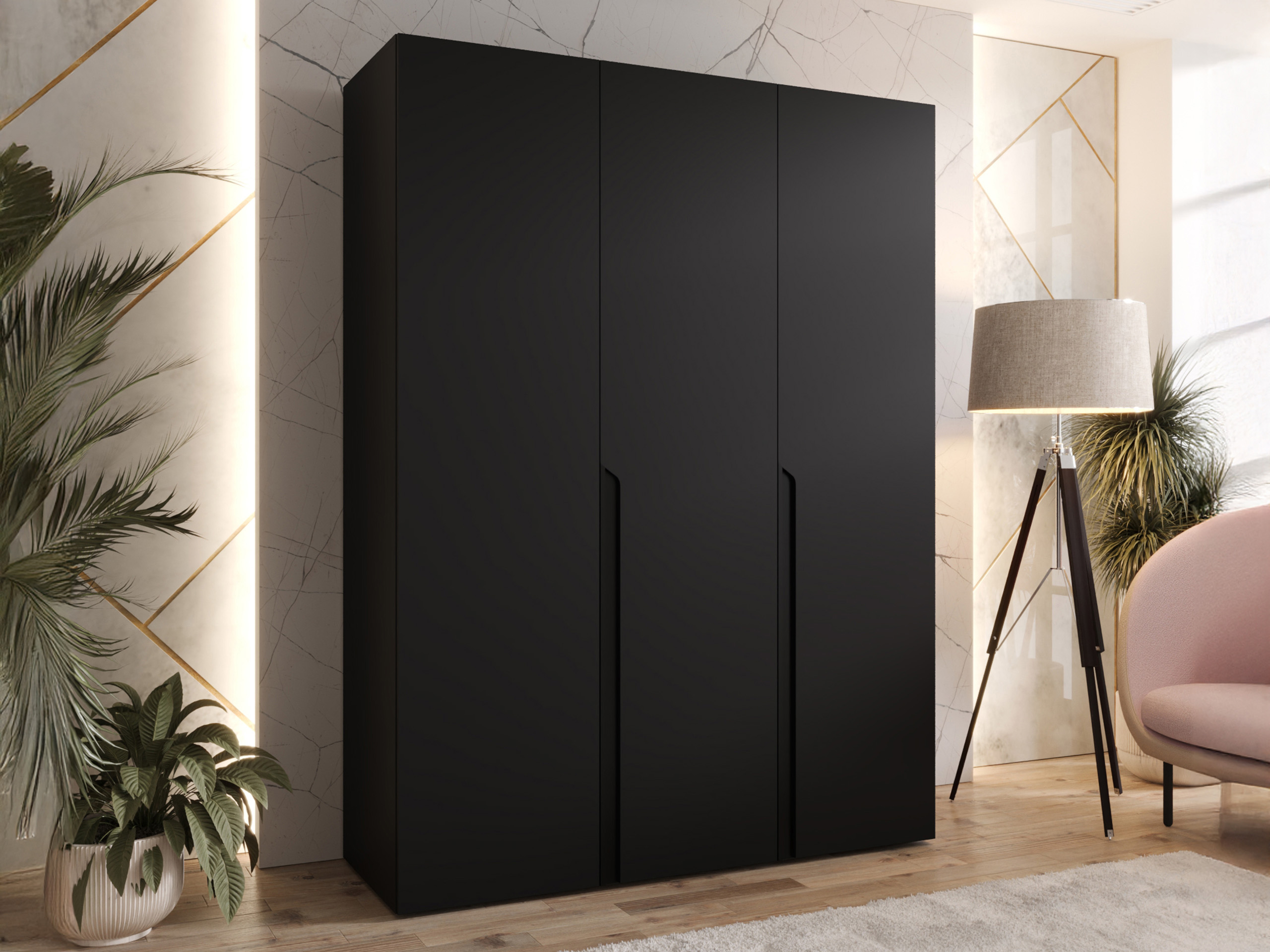 Garderobeskab Hartford 580 (Sort)