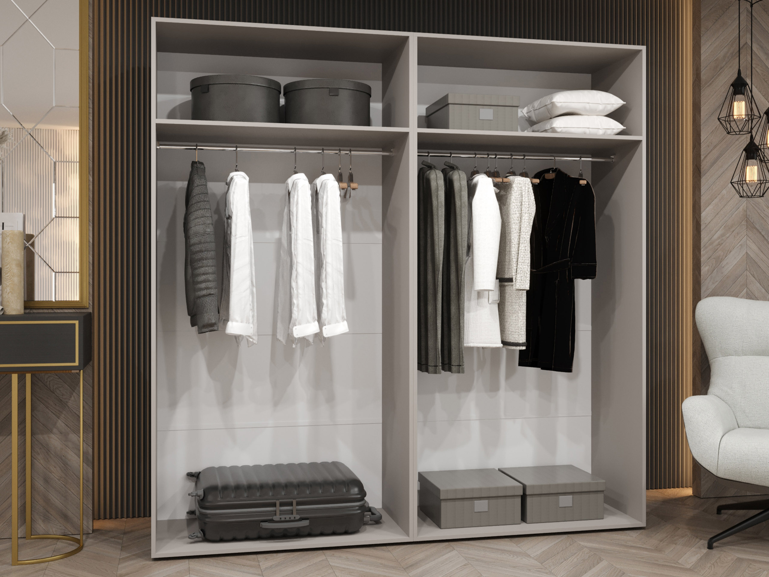 Garderobeskab Hartford 586 (Hvid)