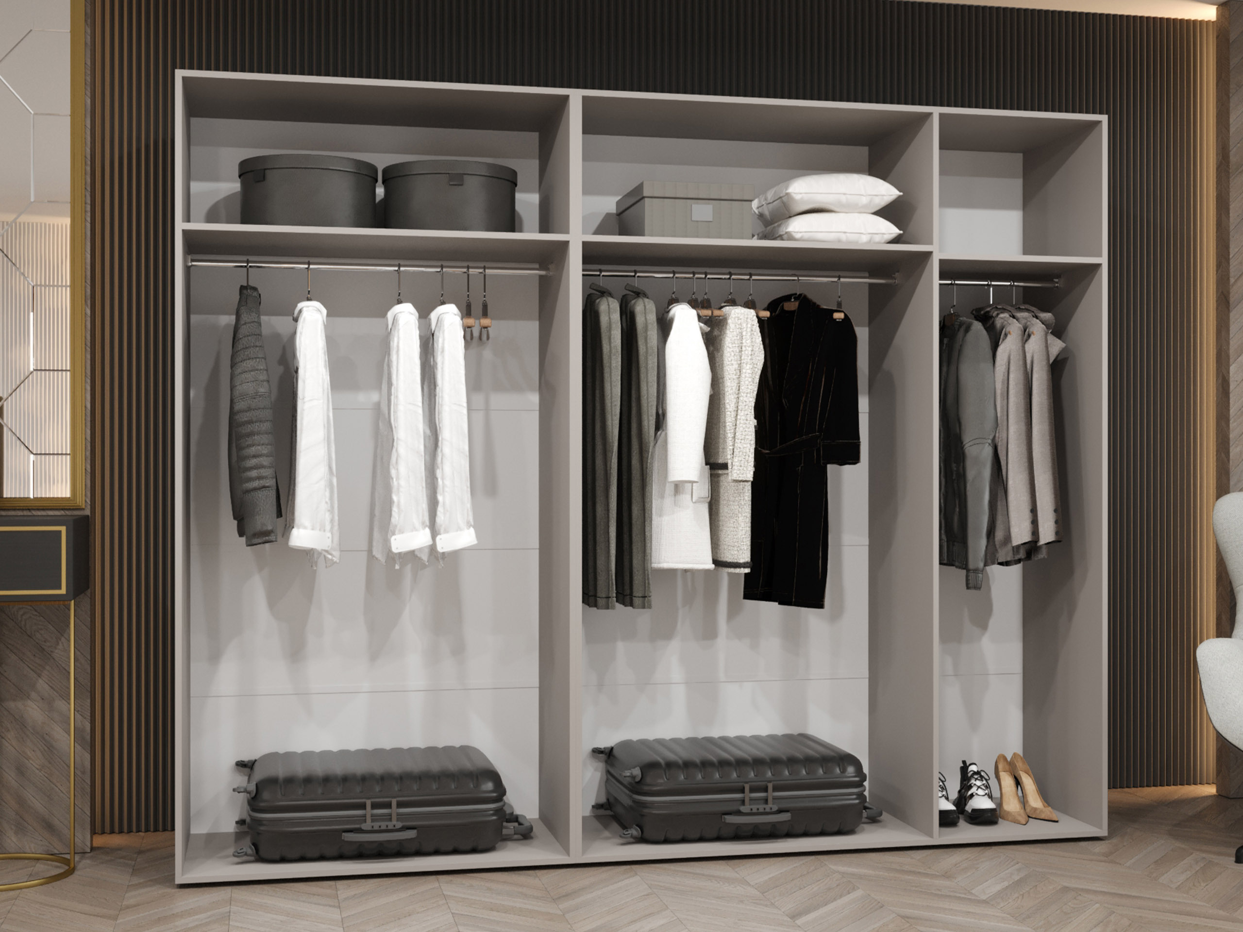 Garderobeskab Hartford 587 (Sort)