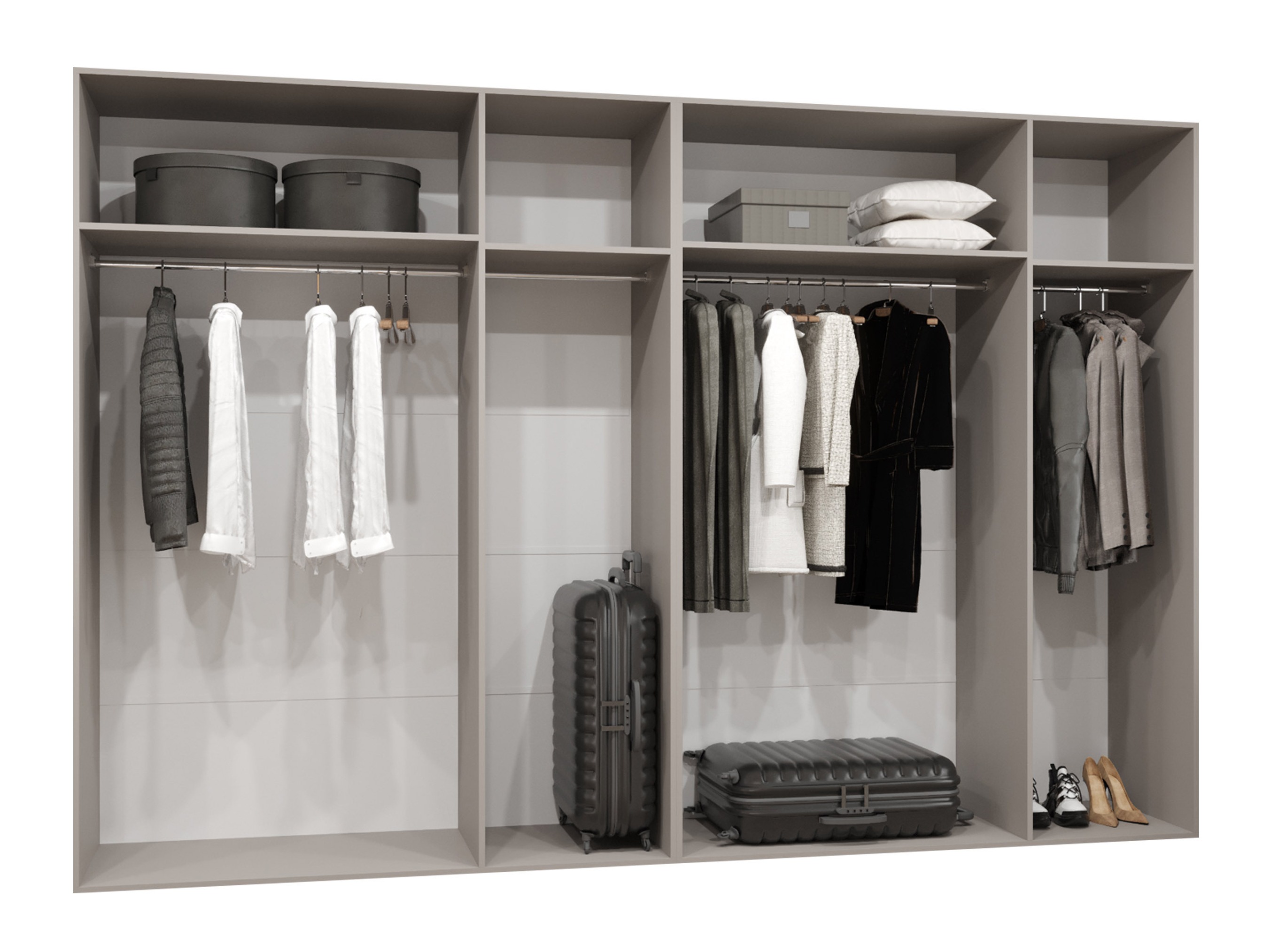 Garderobeskab Hartford 588 (Hvid)