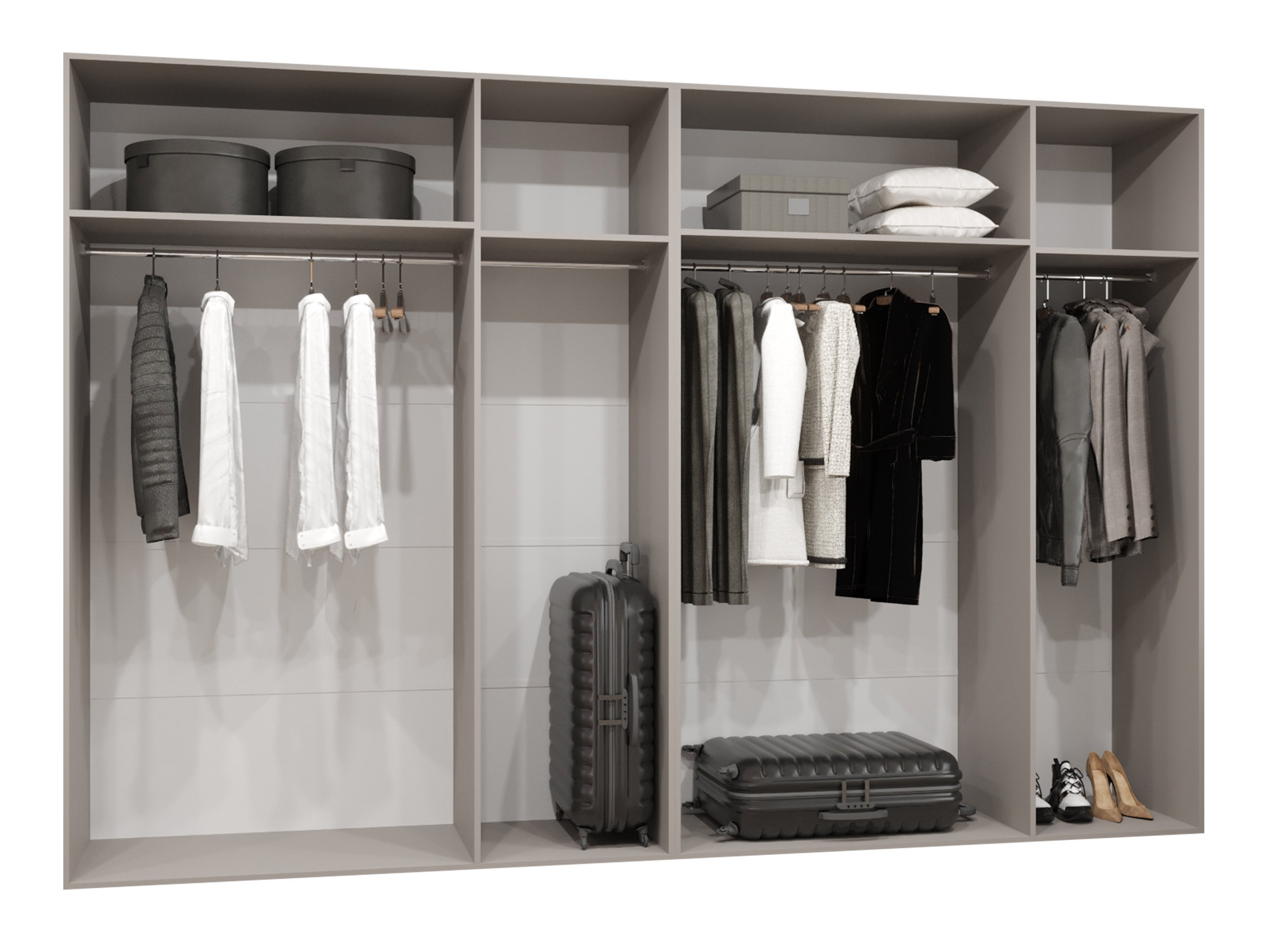 Garderobeskab Hartford 588 (Sort)