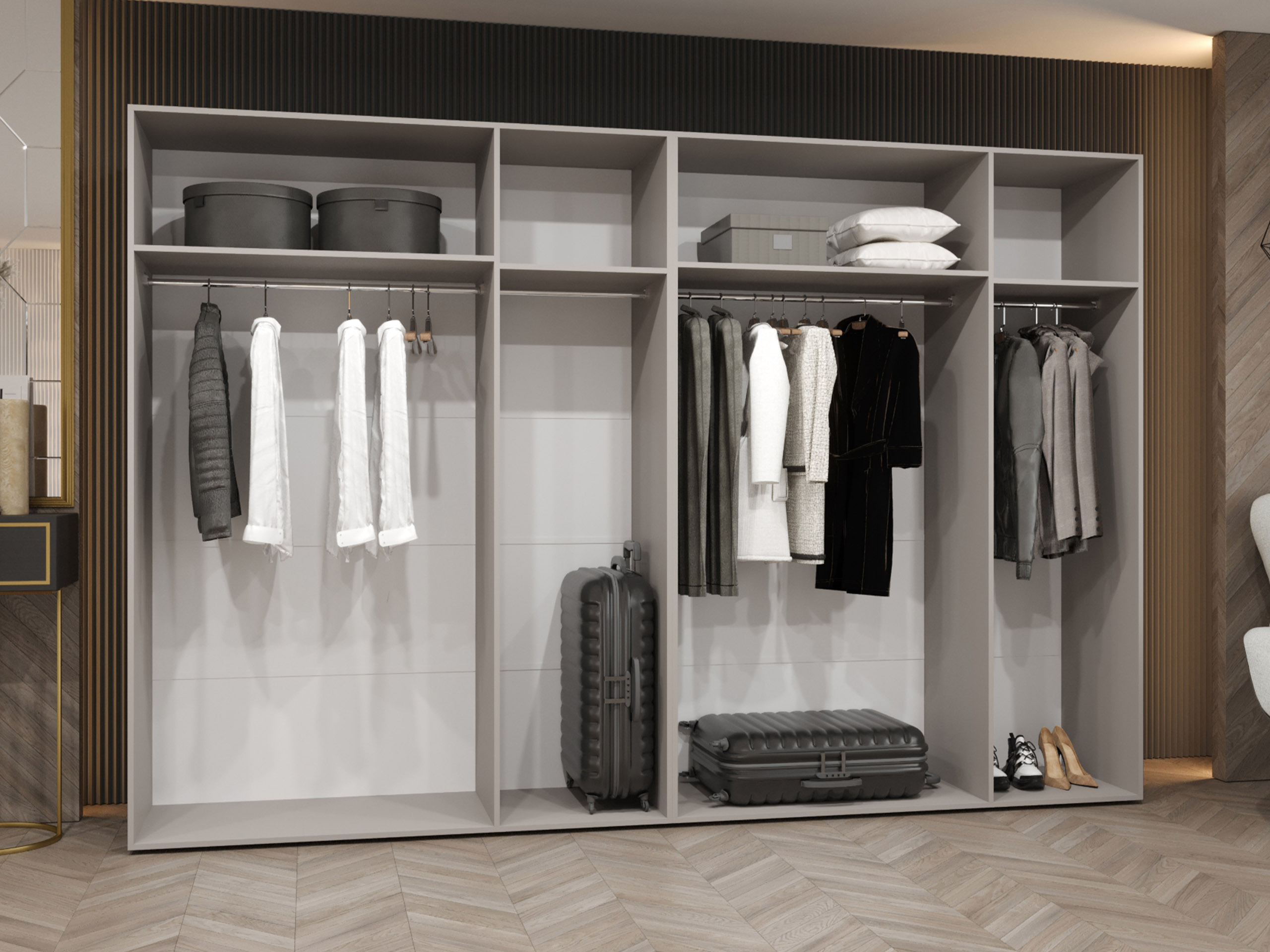 Garderobeskab Hartford 588 (Sort)