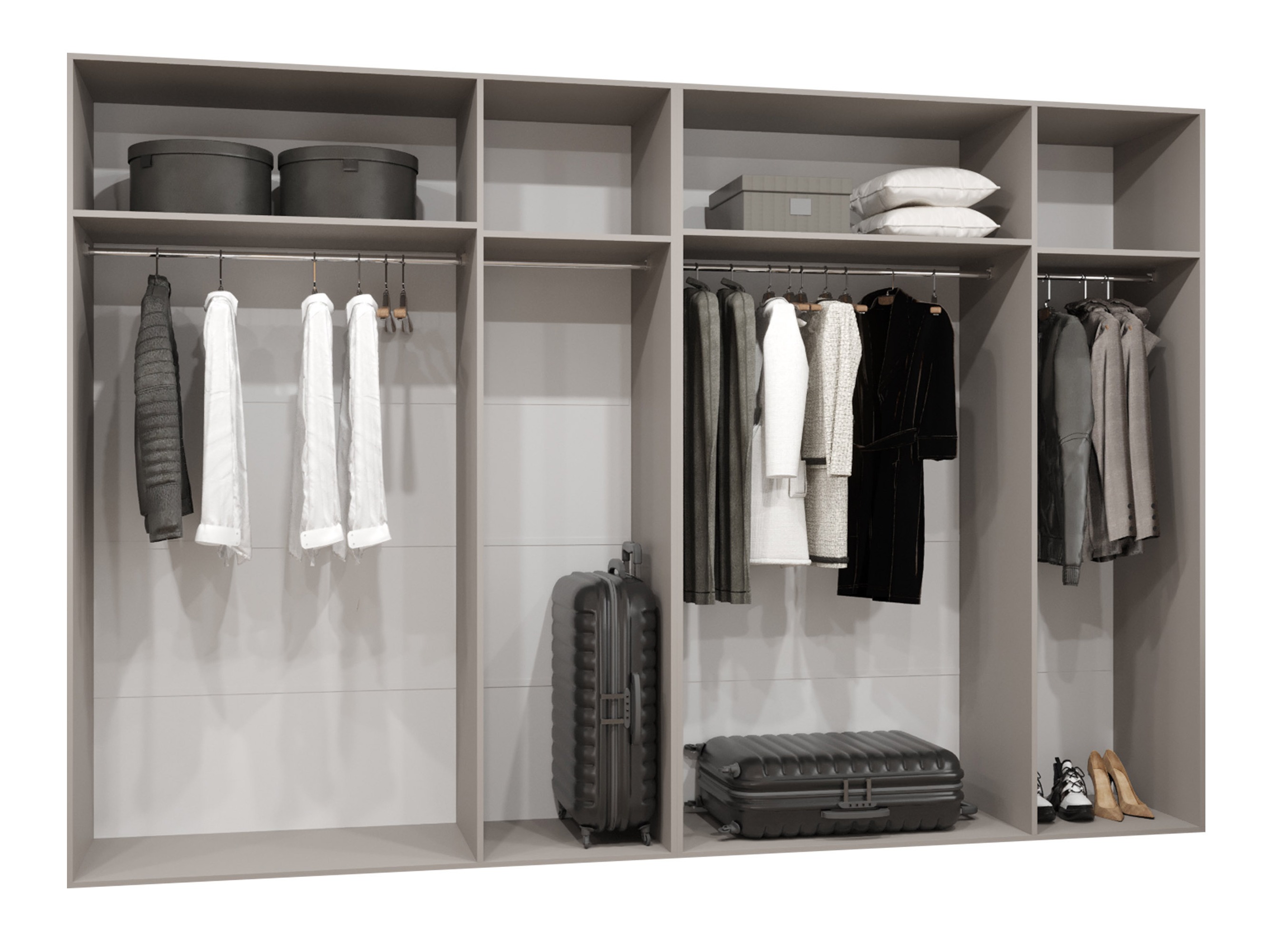 Garderobeskab Hartford 588 (Sort)