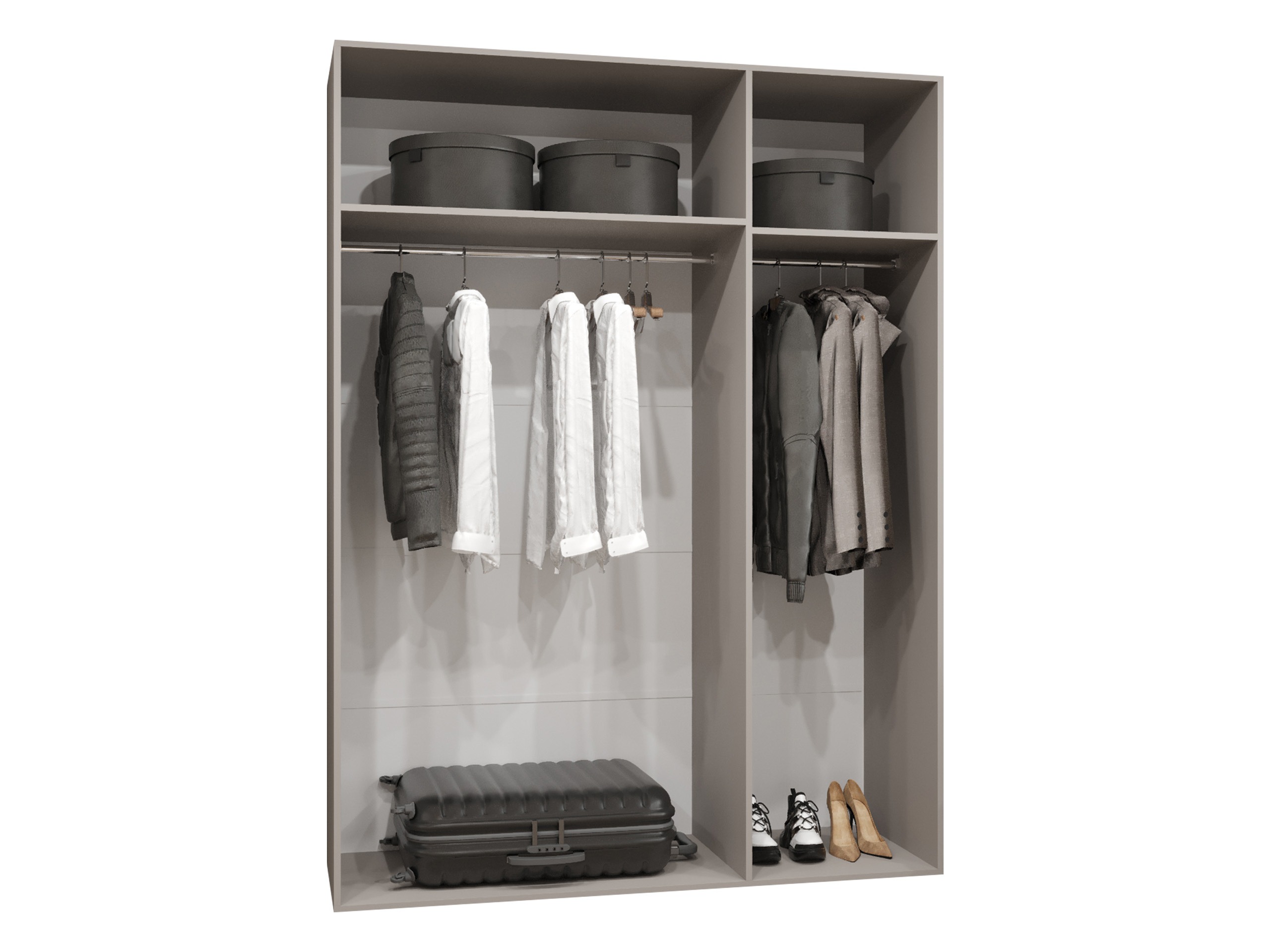 Garderobeskab Hartford 590 (Sort)