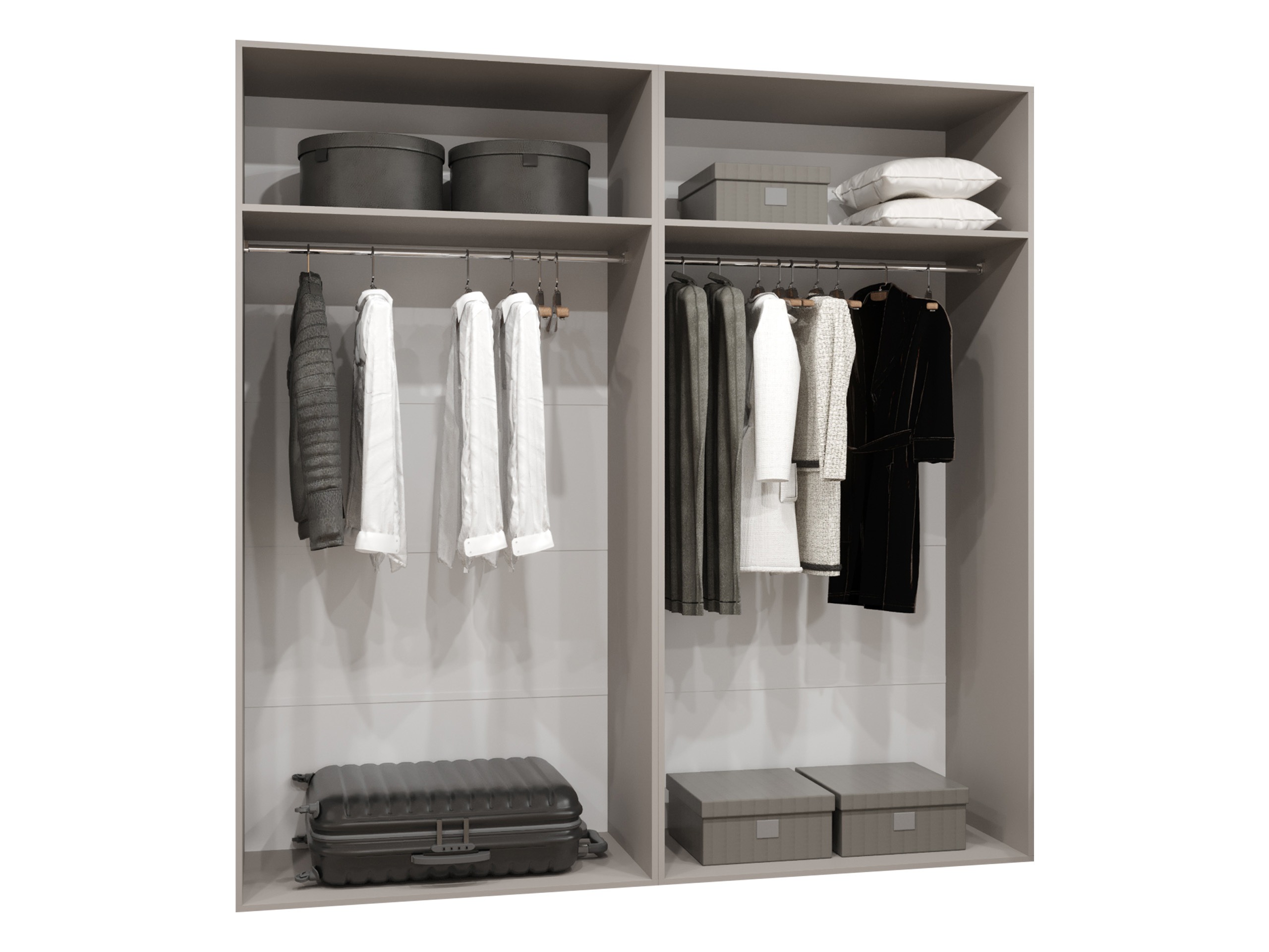 Garderobeskab Hartford 591 (Sort)