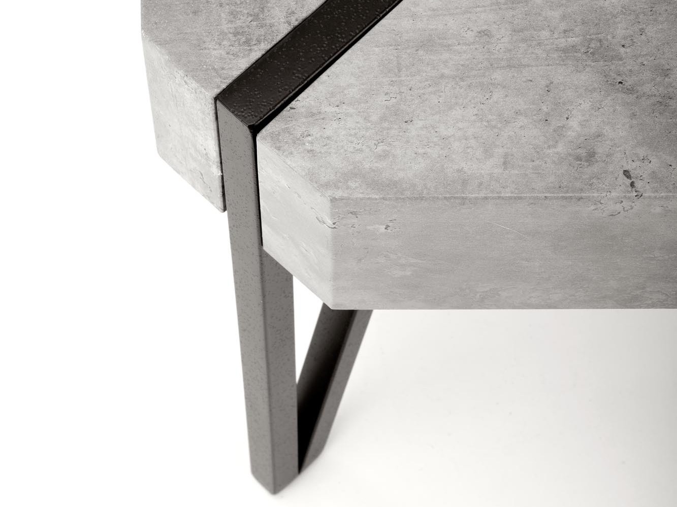 Sofabord Houston 303 (Beton + Sort)