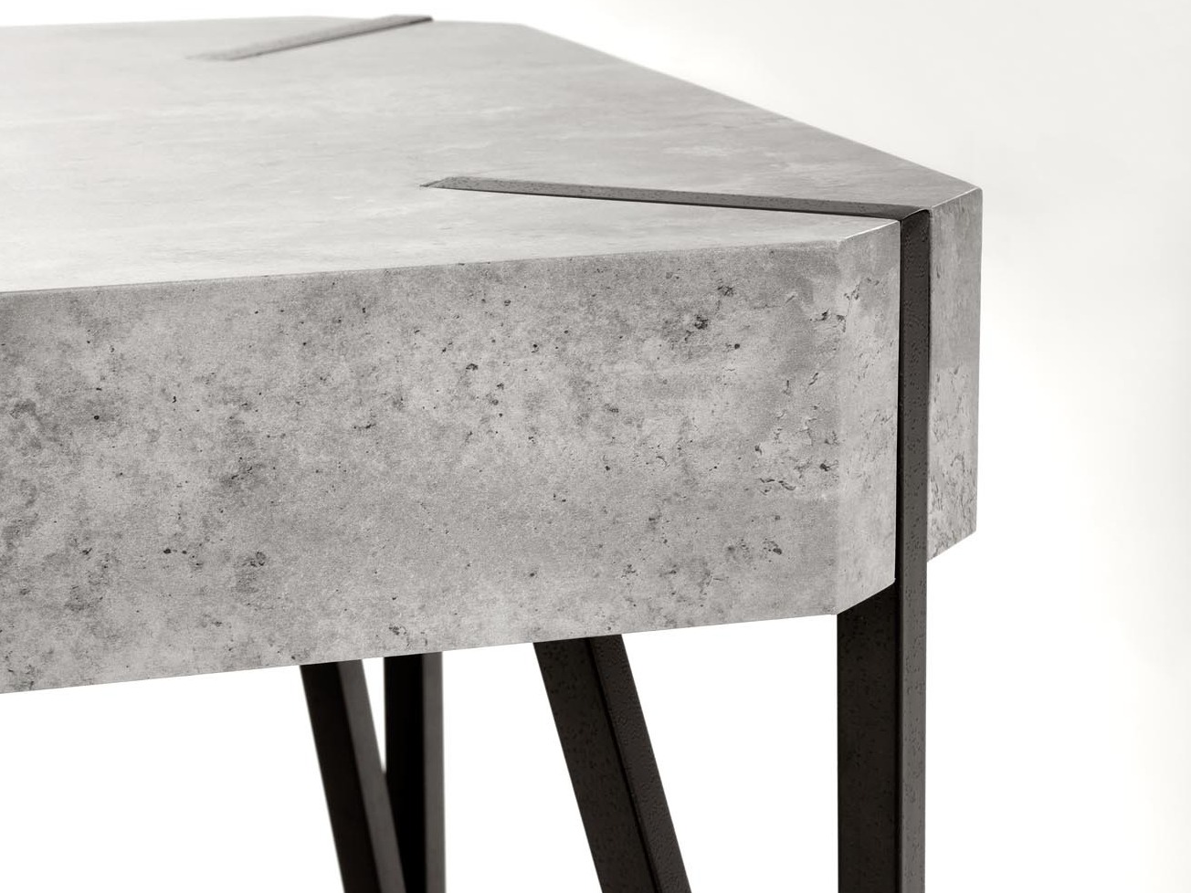 Sofabord Houston 303 (Beton + Sort)