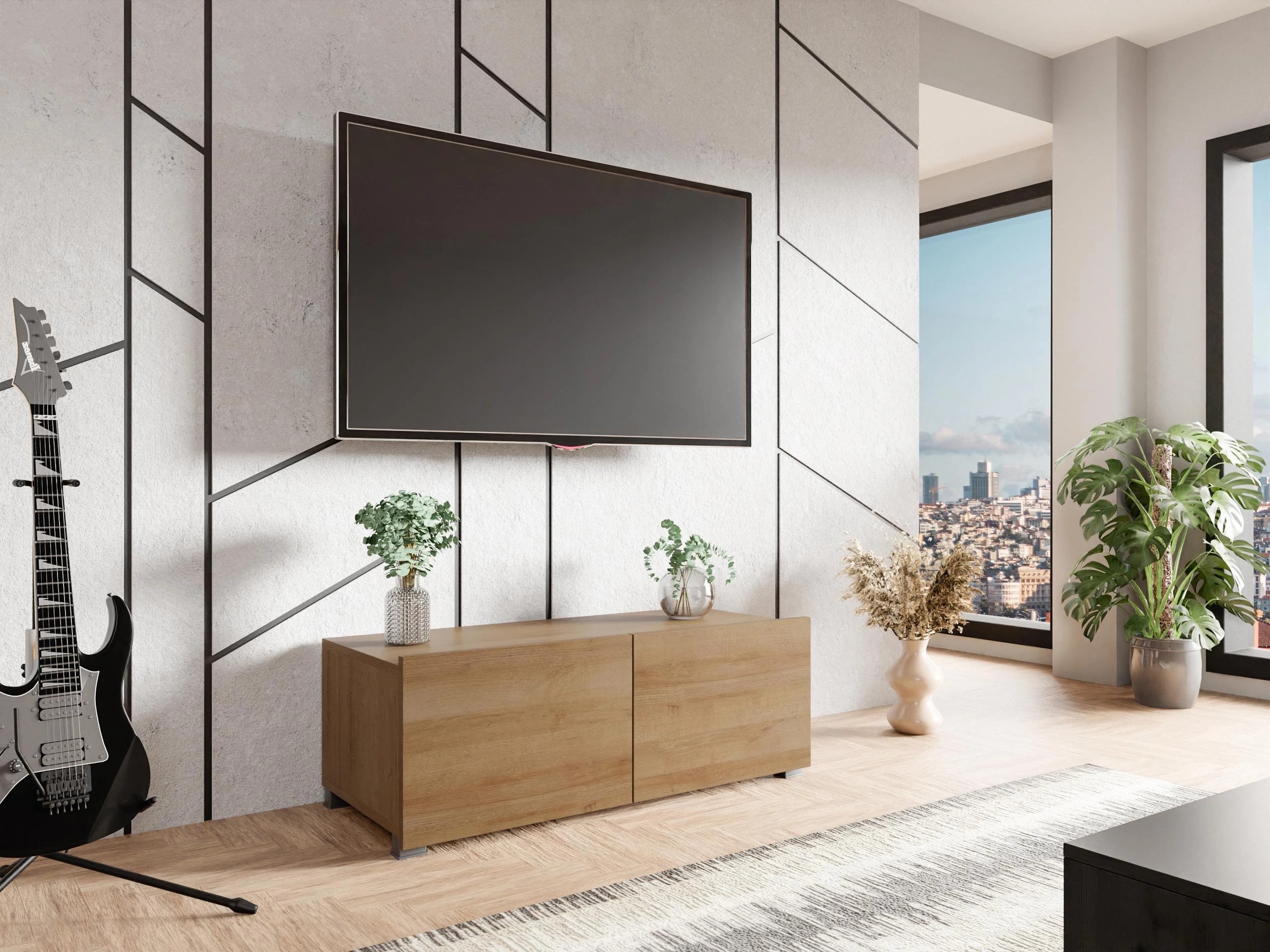 TV-bord Remus I (Gylden eg)