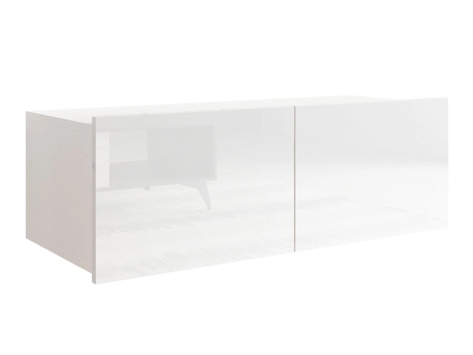 TV-bord Remus I (Hvid + Glansfuld hvid)